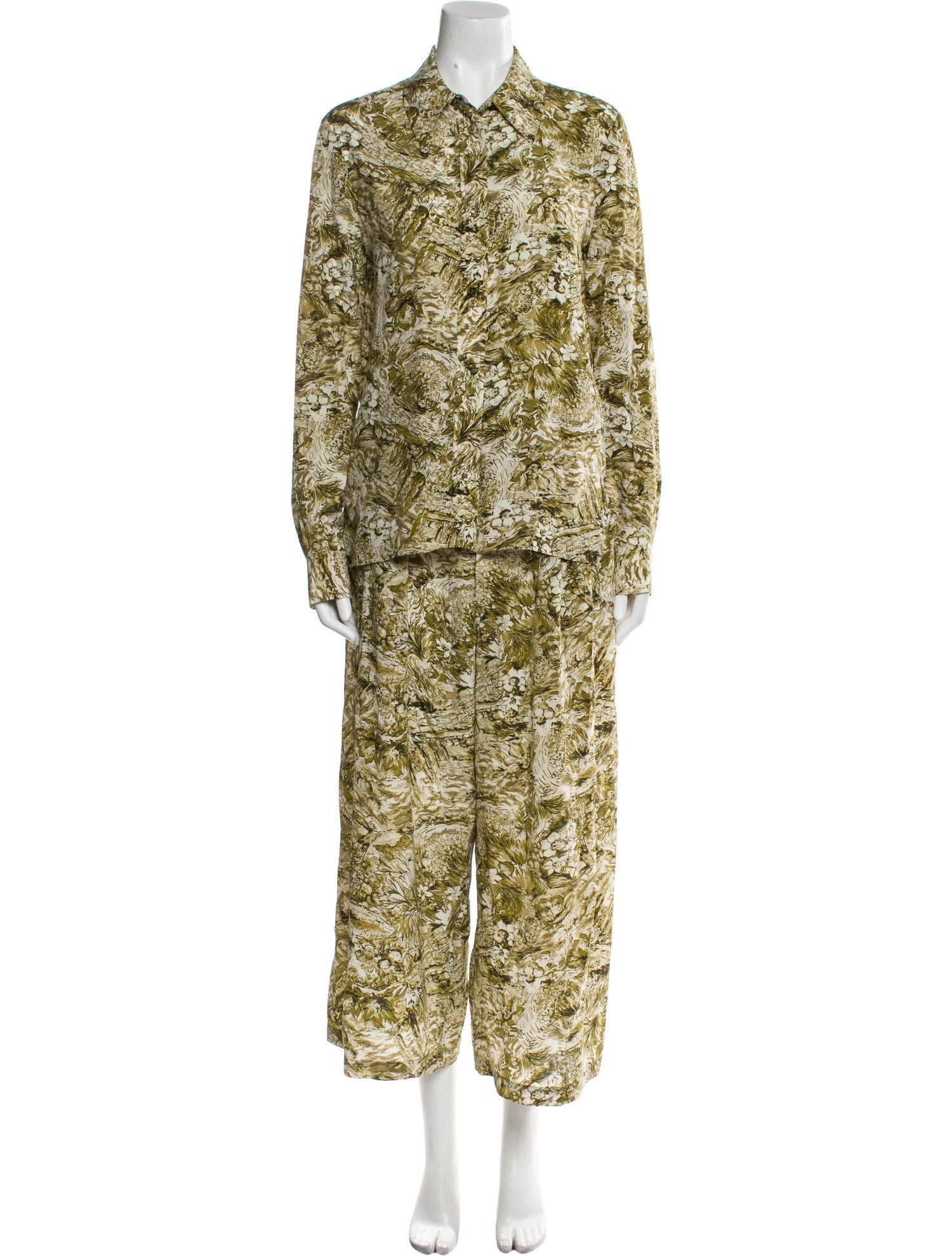Rachel Comey Silk Printed Pant Set