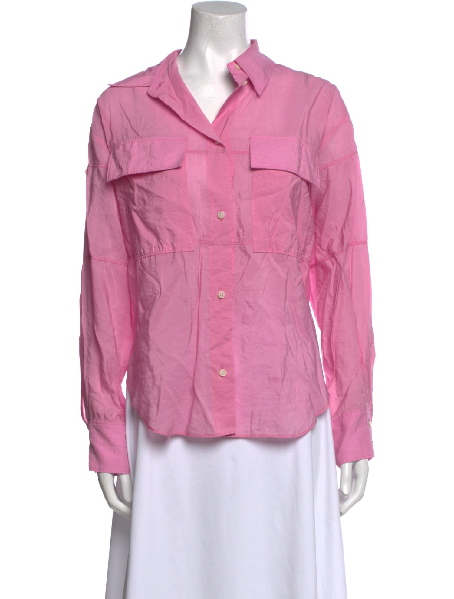 Rachel Comey Long Sleeve Button-Up Top