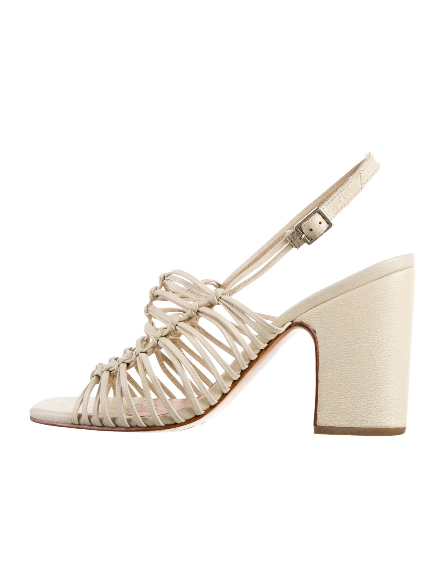 Rachel Comey Leather Animal Print Slingback Sandals