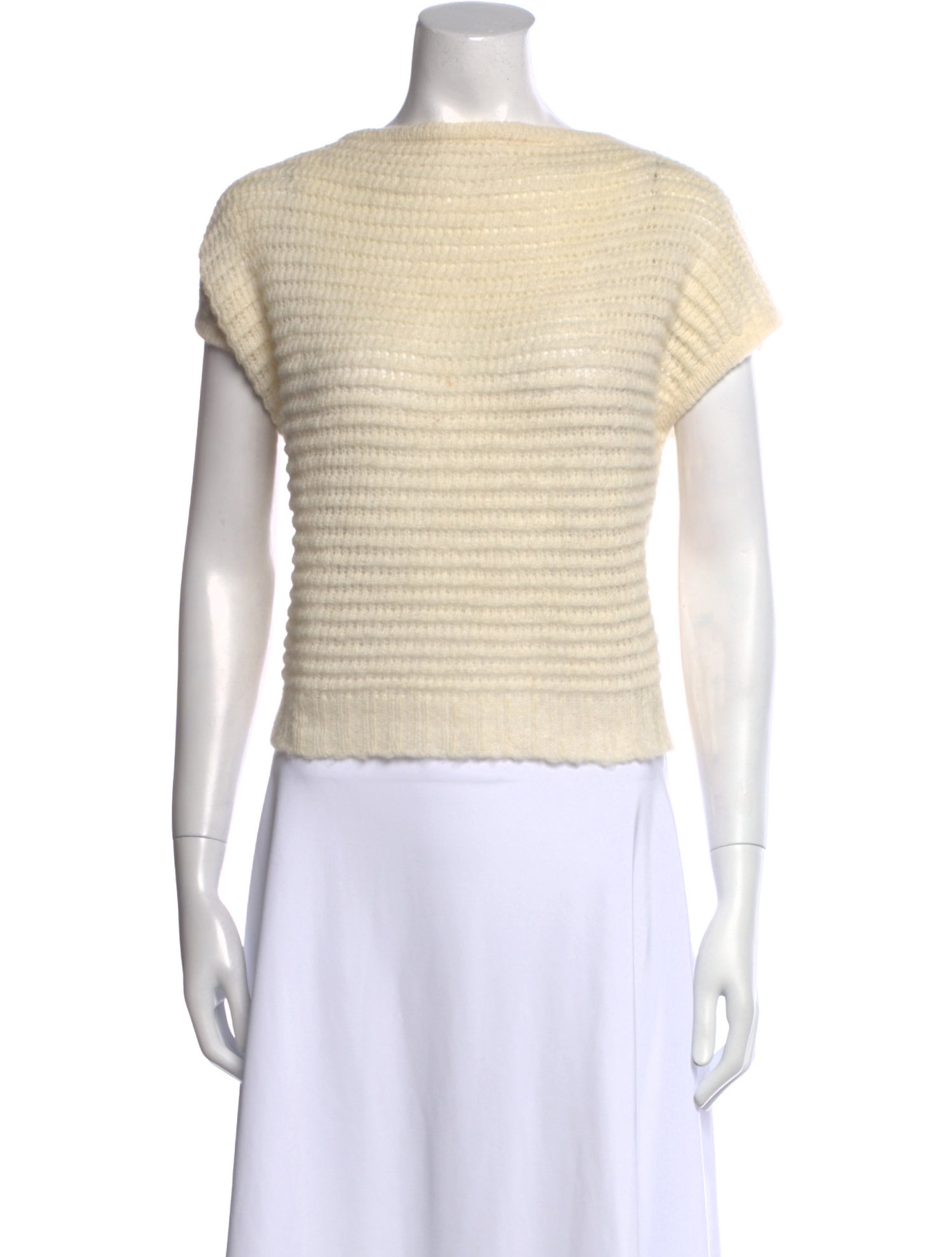 Rachel Comey Alpaca Bateau Neckline Crop Top