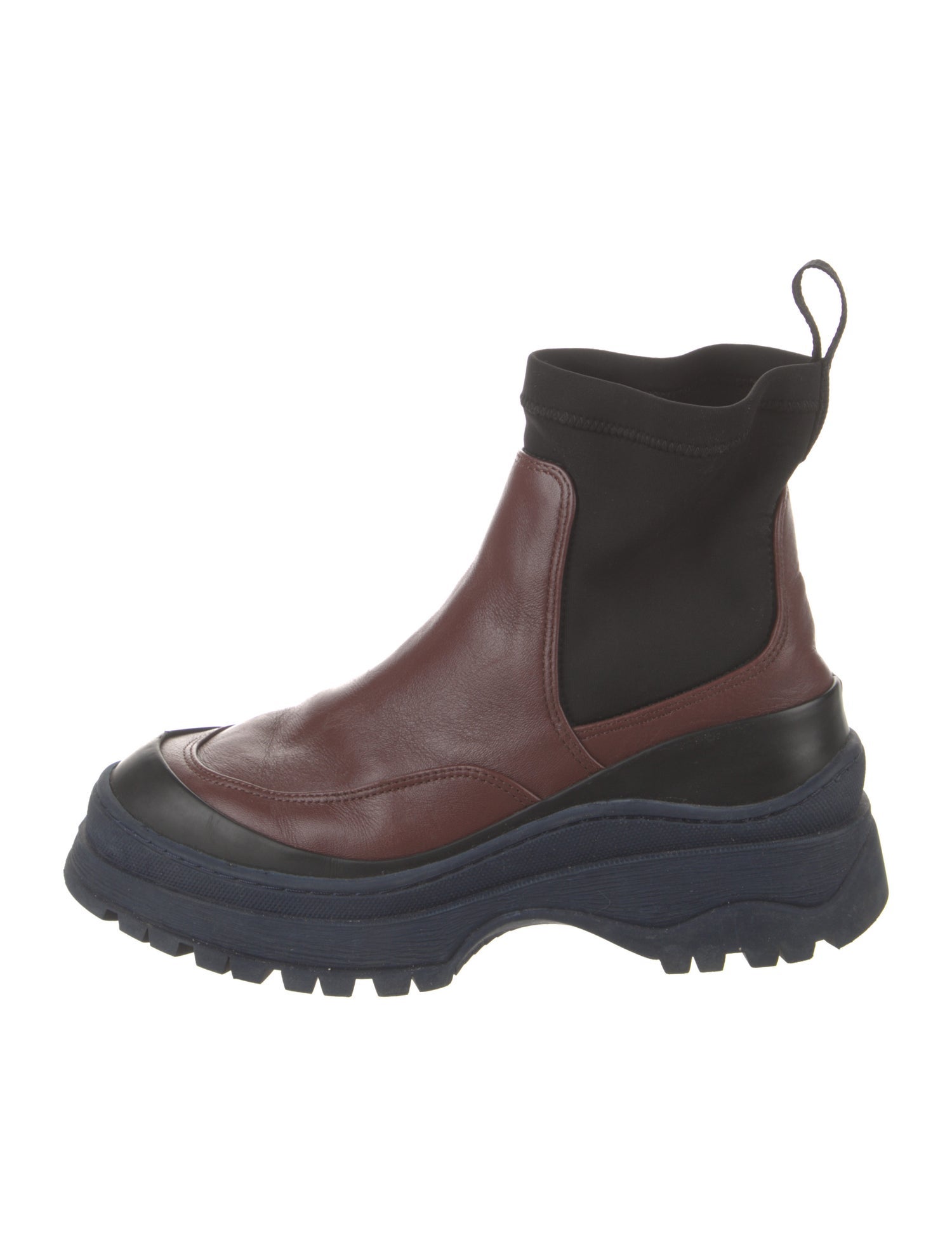 Rachel Comey Leather Colorblock Pattern Chelsea Boots