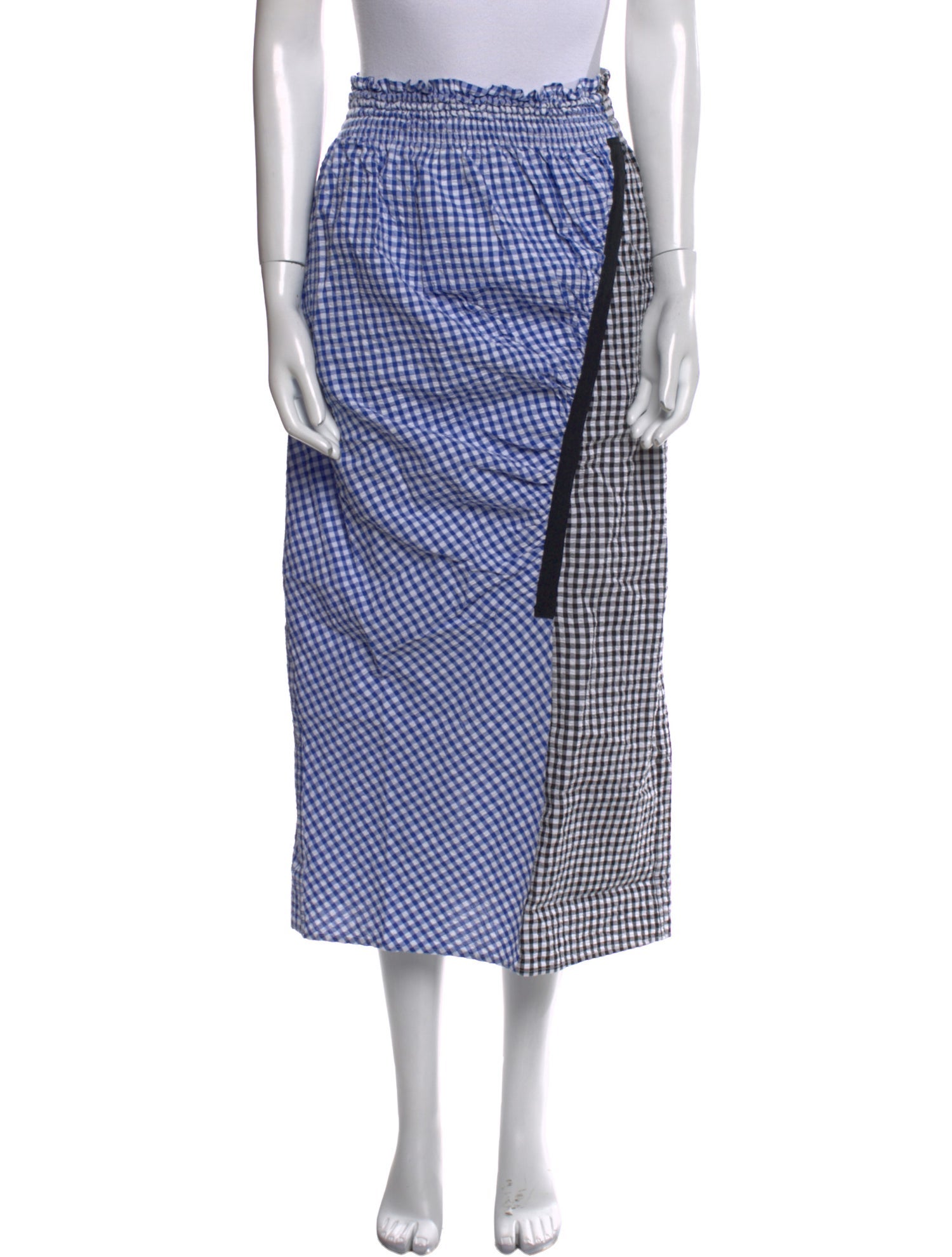 Rachel Comey Plaid Print Midi Length Skirt