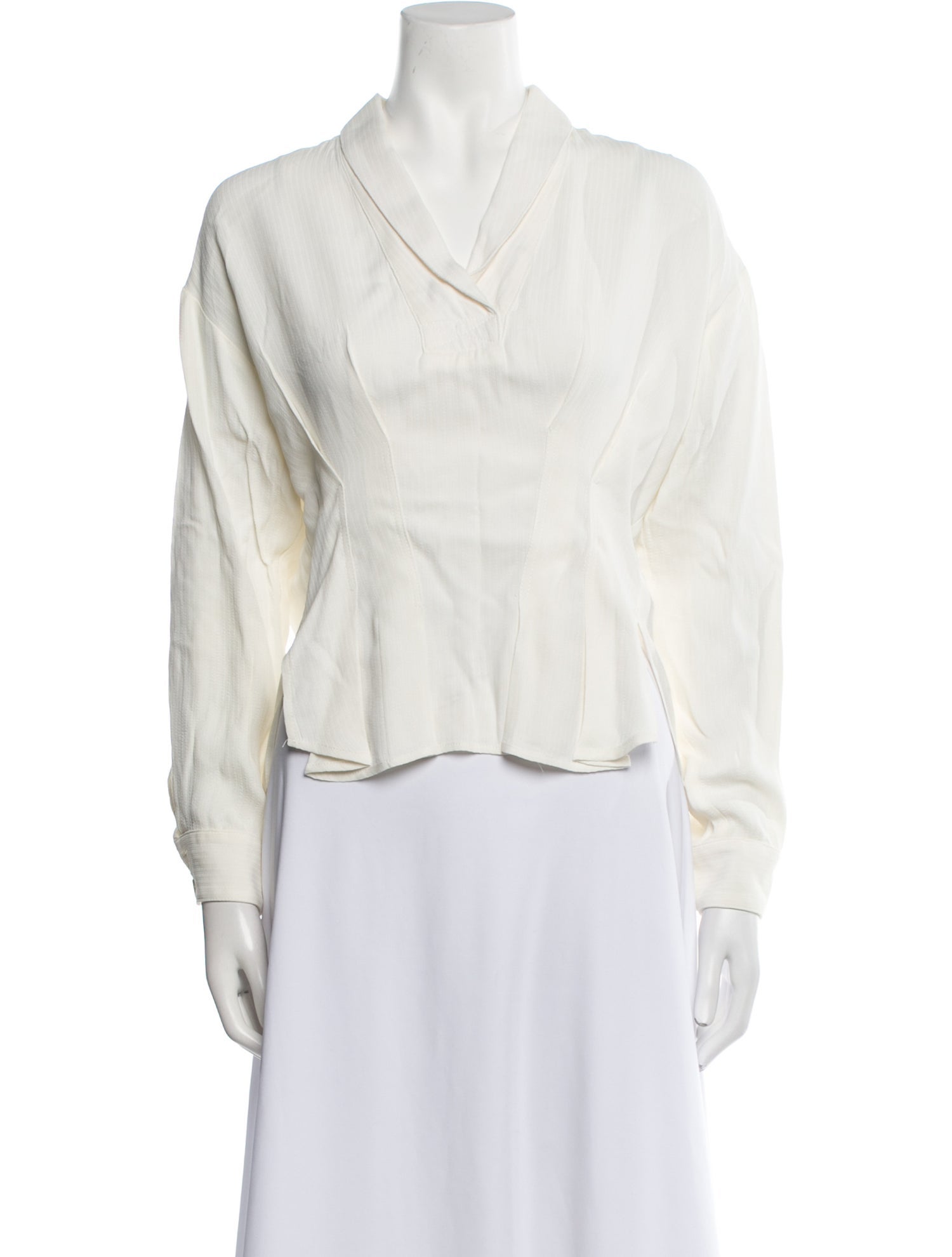 Rachel Comey V-Neck Long Sleeve Blouse