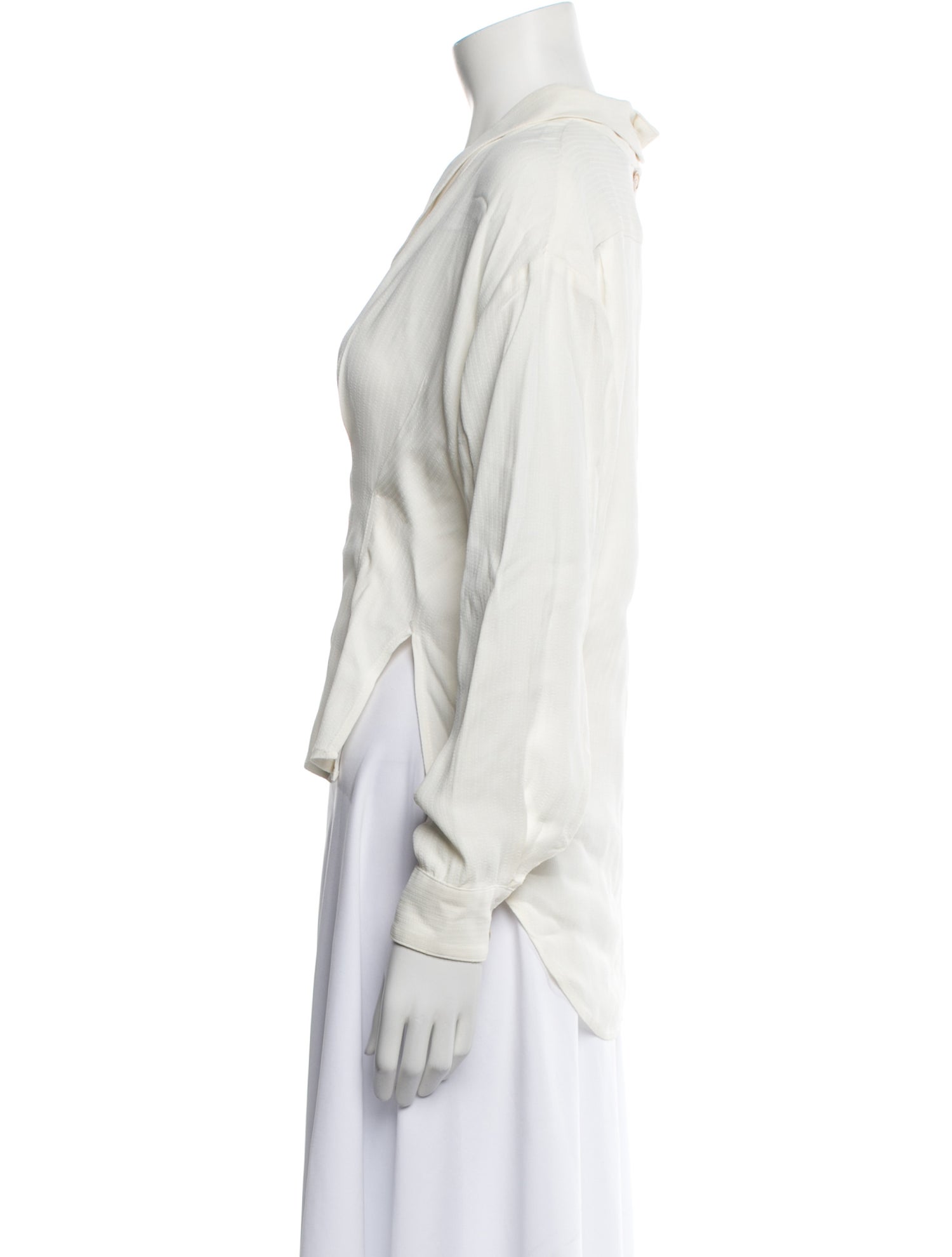 Rachel Comey V-Neck Long Sleeve Blouse