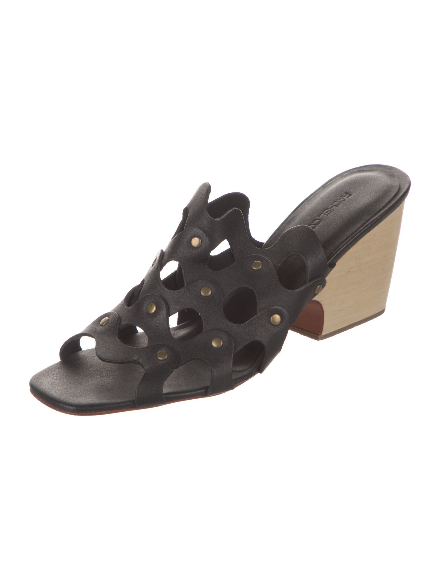 Rachel Comey Leather Studded Accents Slides