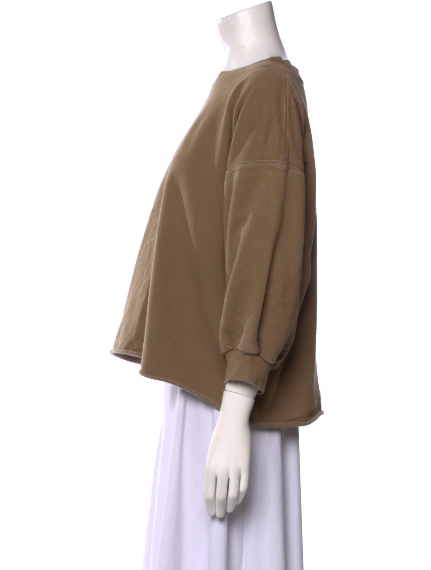 Rachel Comey Crew Neck Three-Quarter Sleeve Sweatshirt