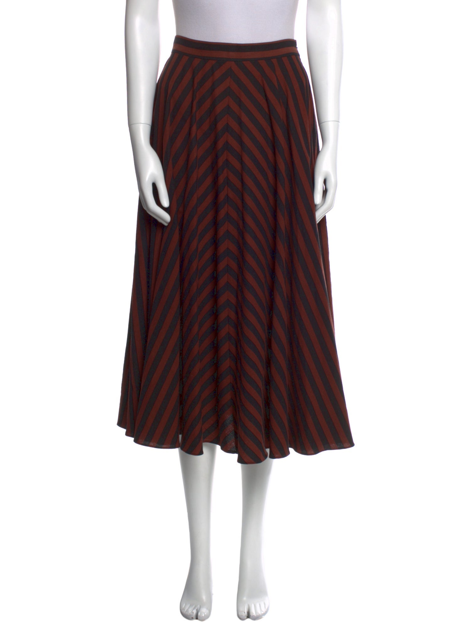 Rachel Comey Striped Midi Length Skirt