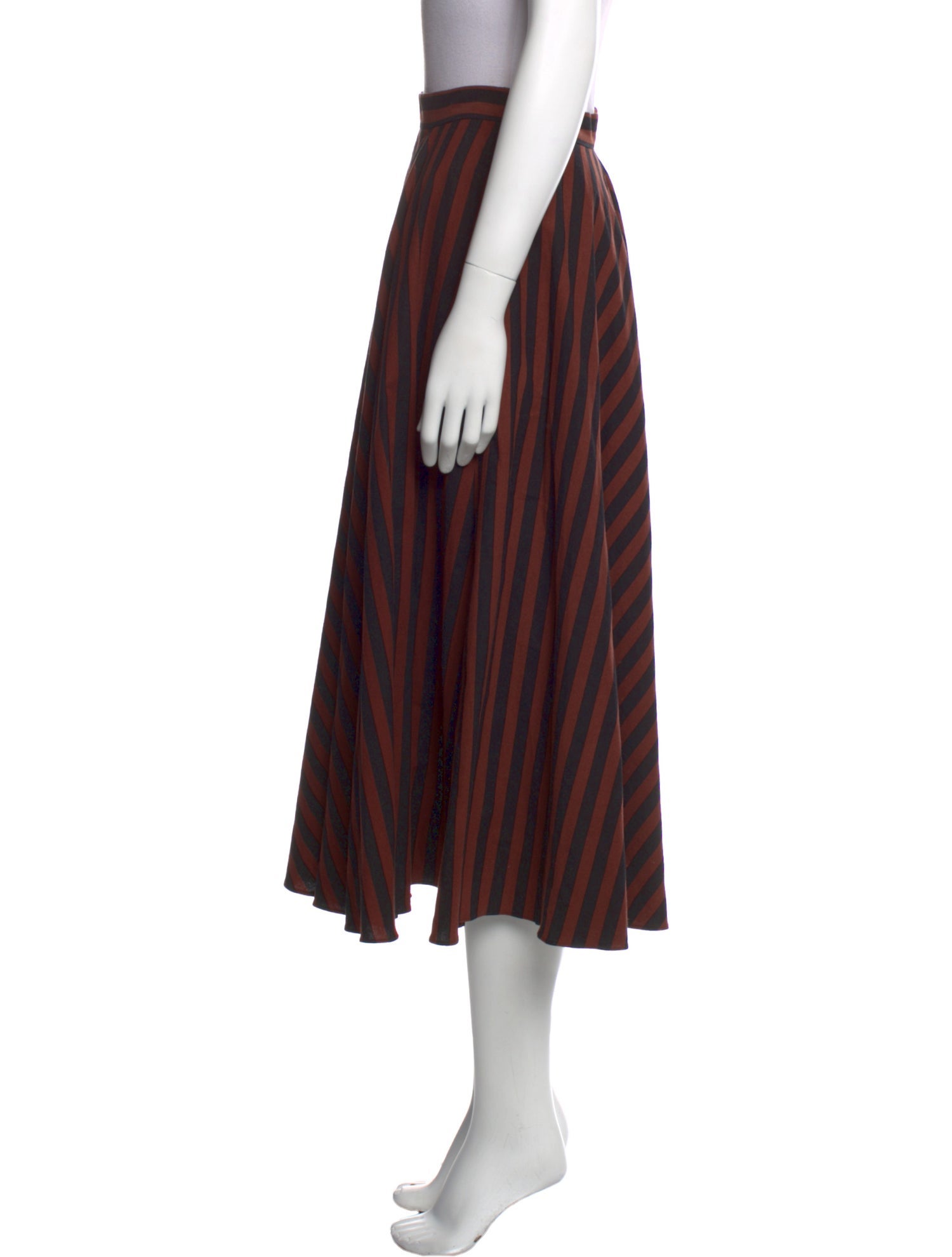 Rachel Comey Striped Midi Length Skirt