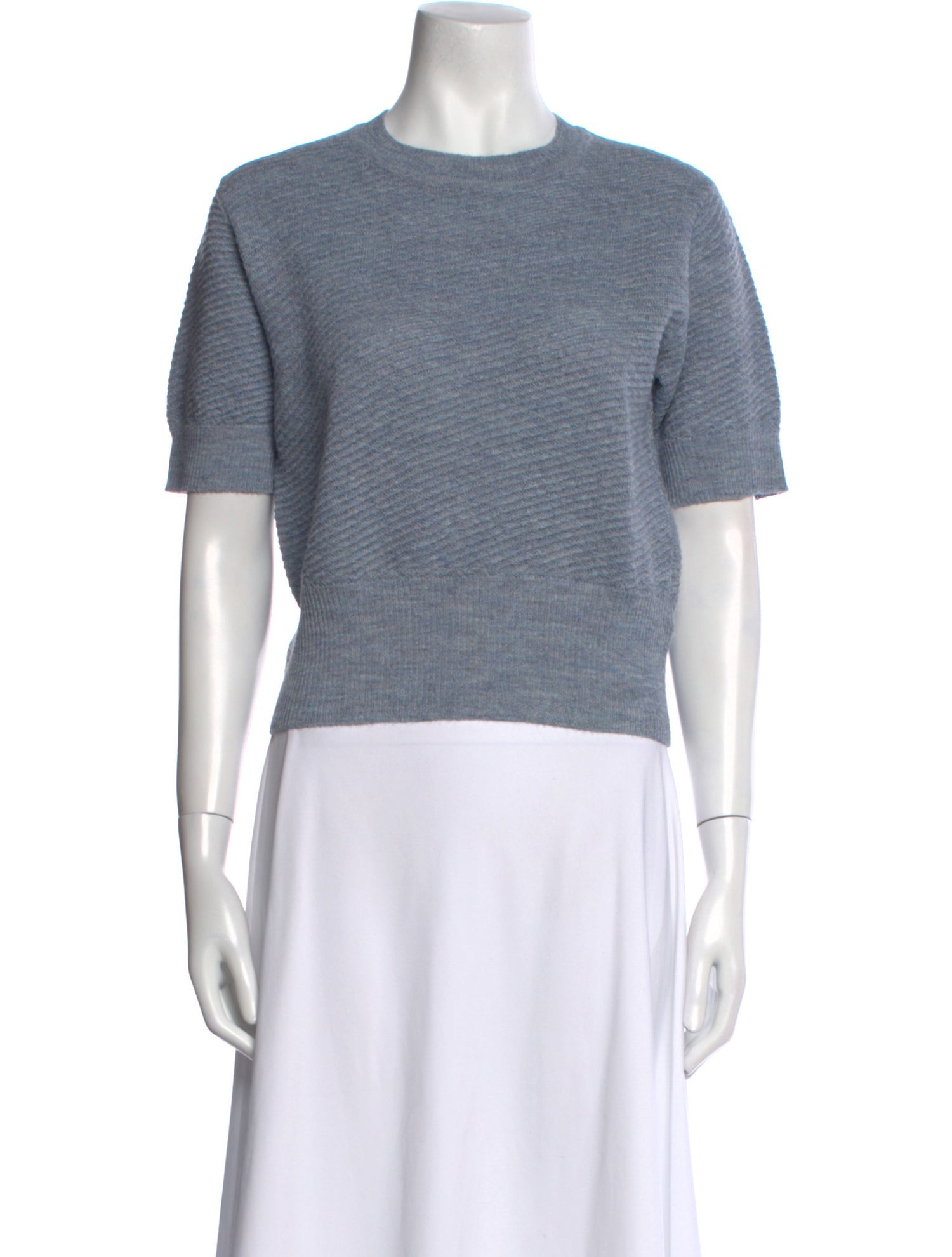 Rachel Comey Baby Alpaca Crew Neck Crop Top