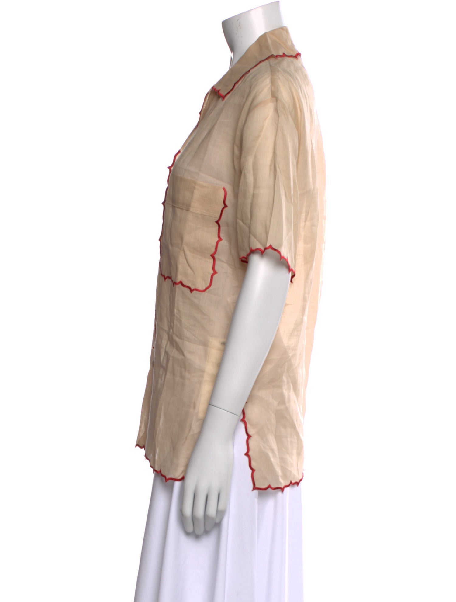 Rachel Comey Short Sleeve Button-Up Top w/ Tags