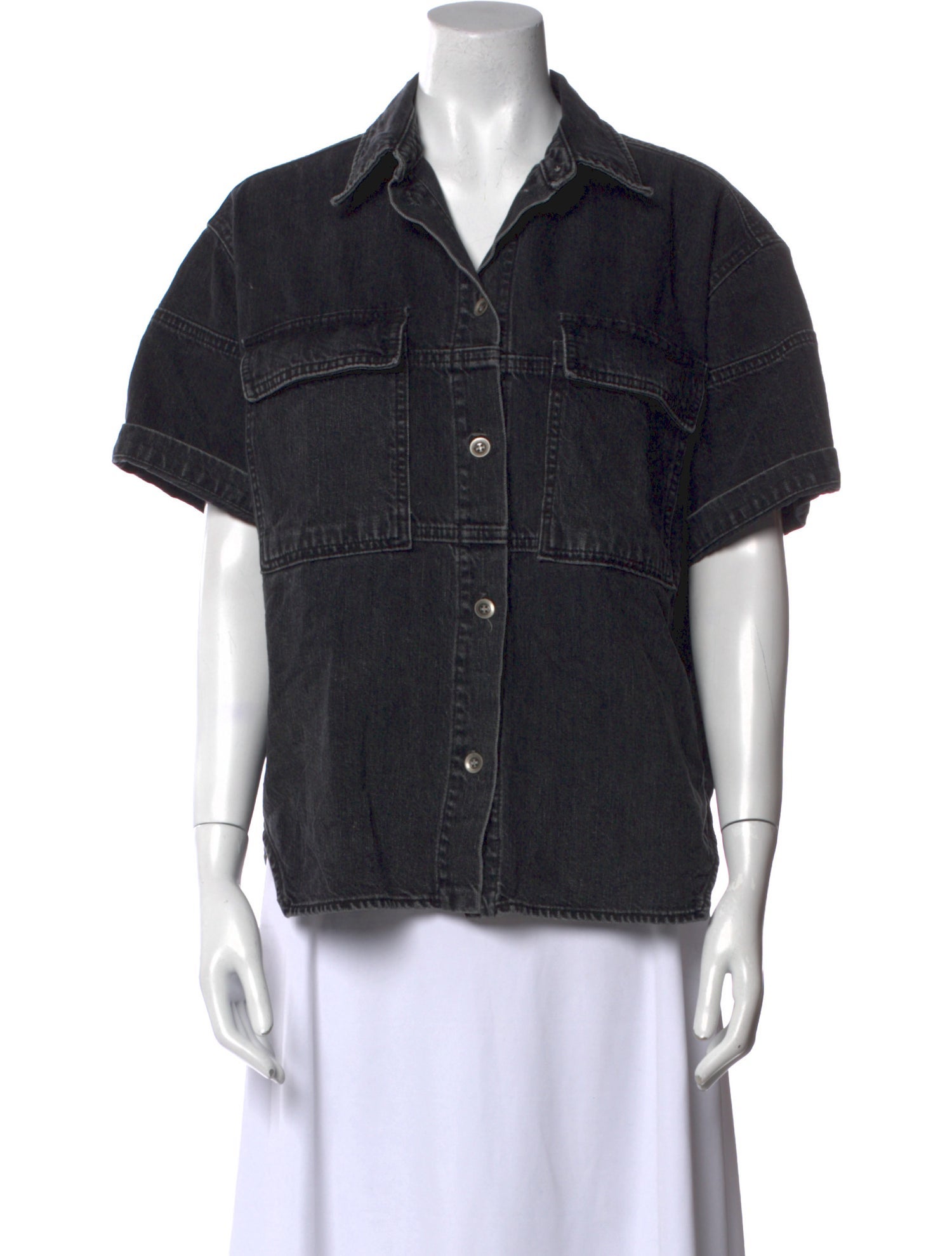 Rachel Comey Short Sleeve Button-Up Top