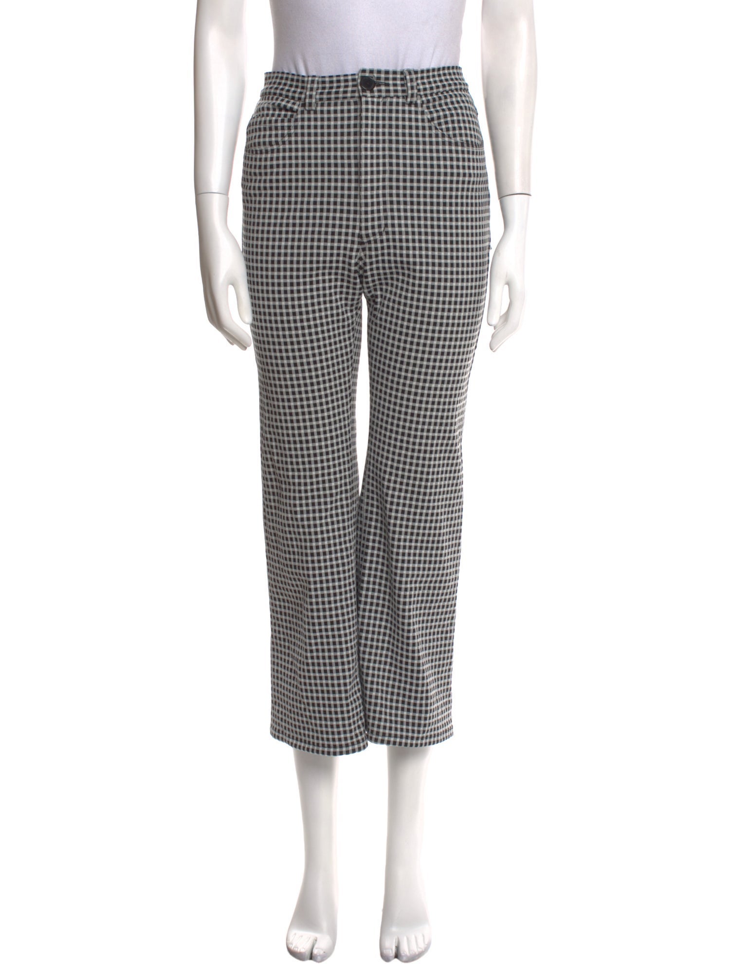 Rachel Comey Plaid Print Wide Leg Pants