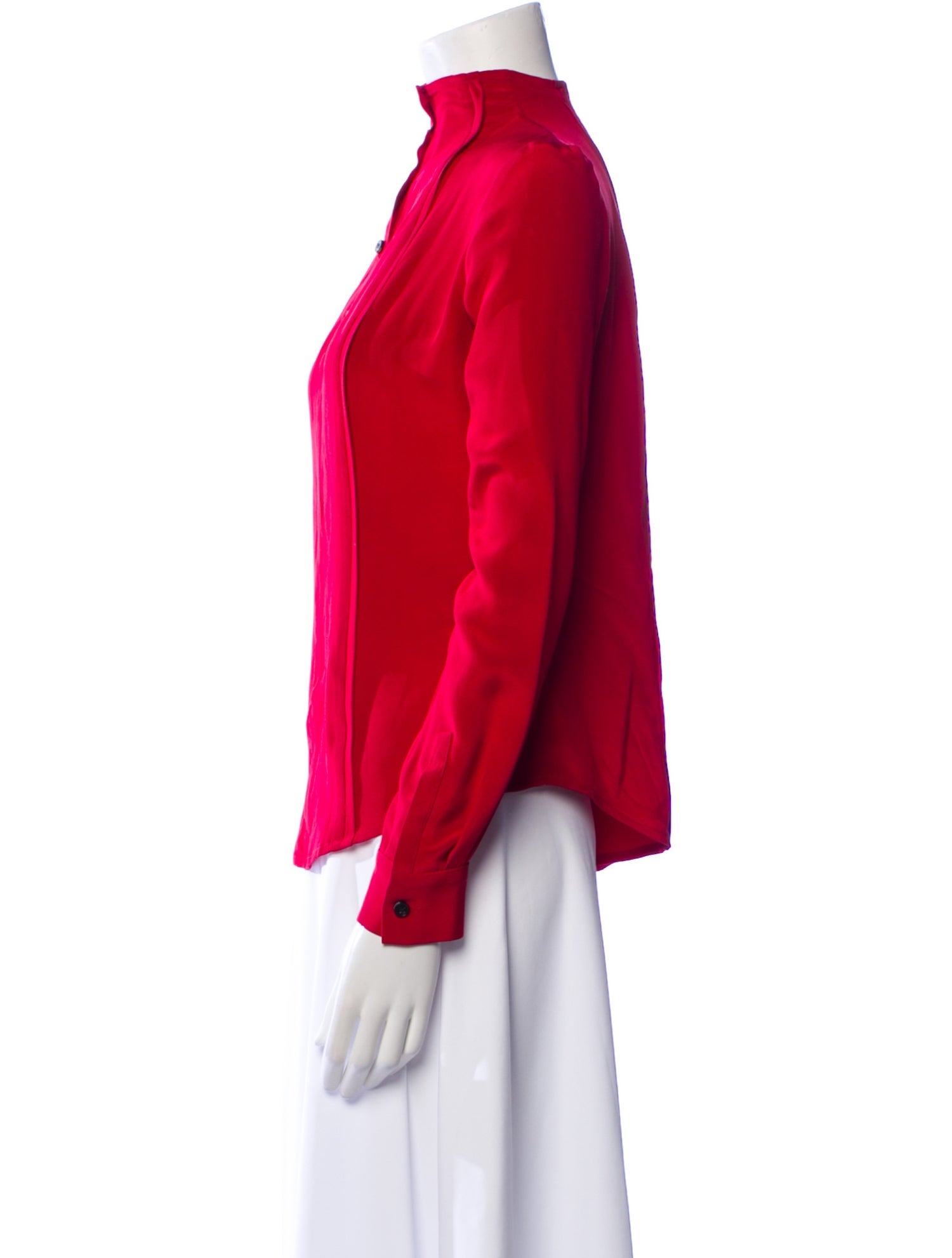 Rachel Comey Silk Mock Neck Blouse