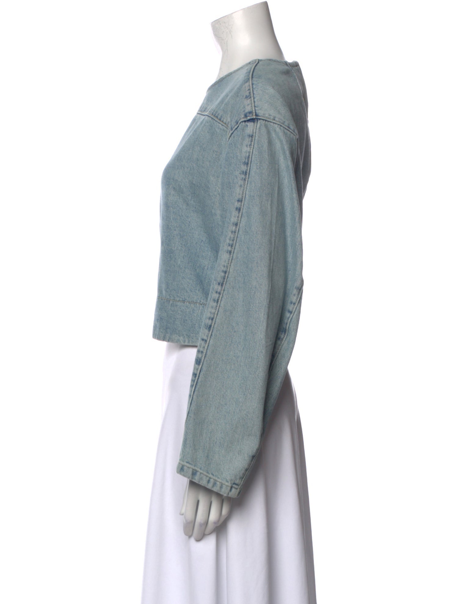 Rachel Comey Crew Neck Long Sleeve Crop Top