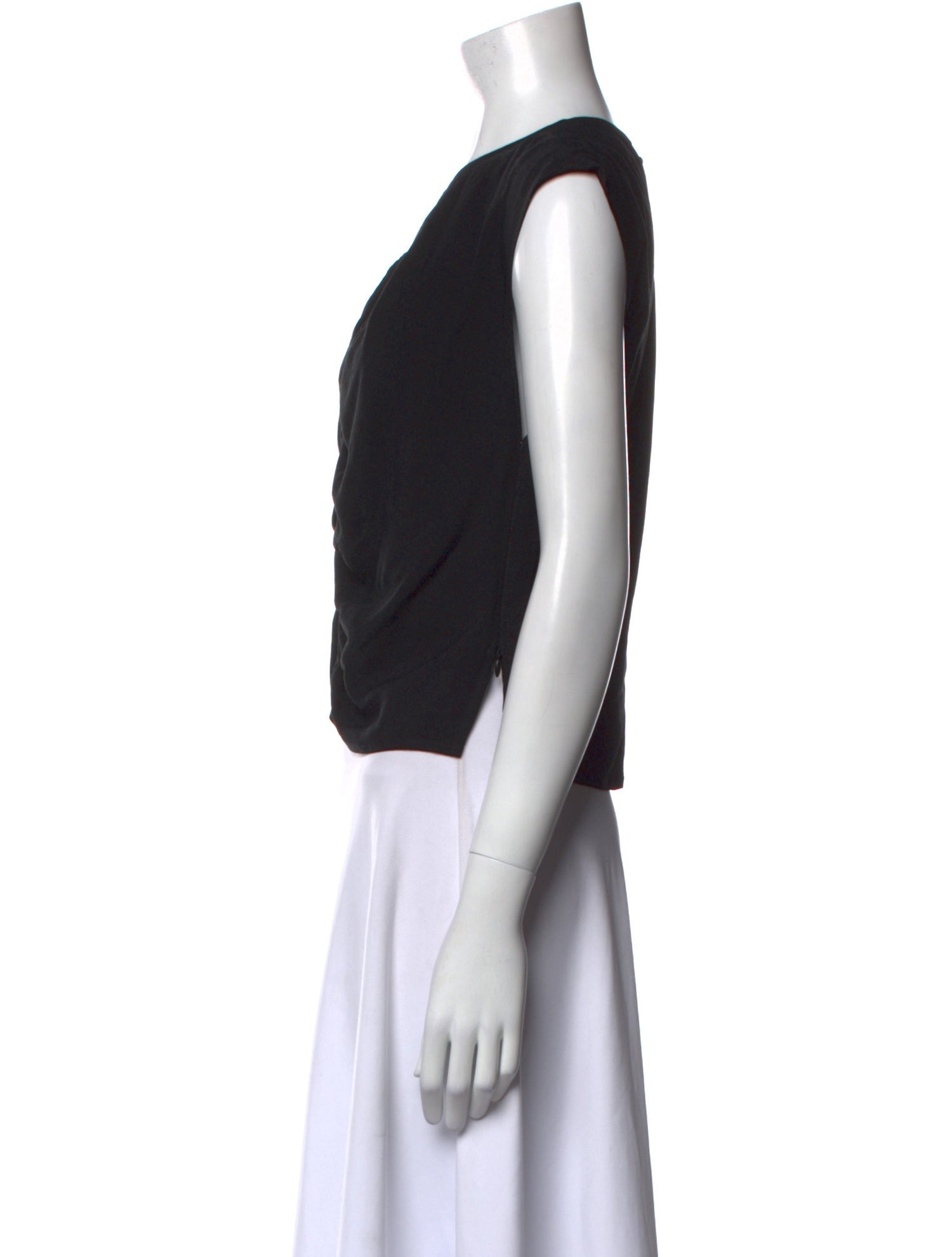 Rachel Comey V-Neck Sleeveless Crop Top