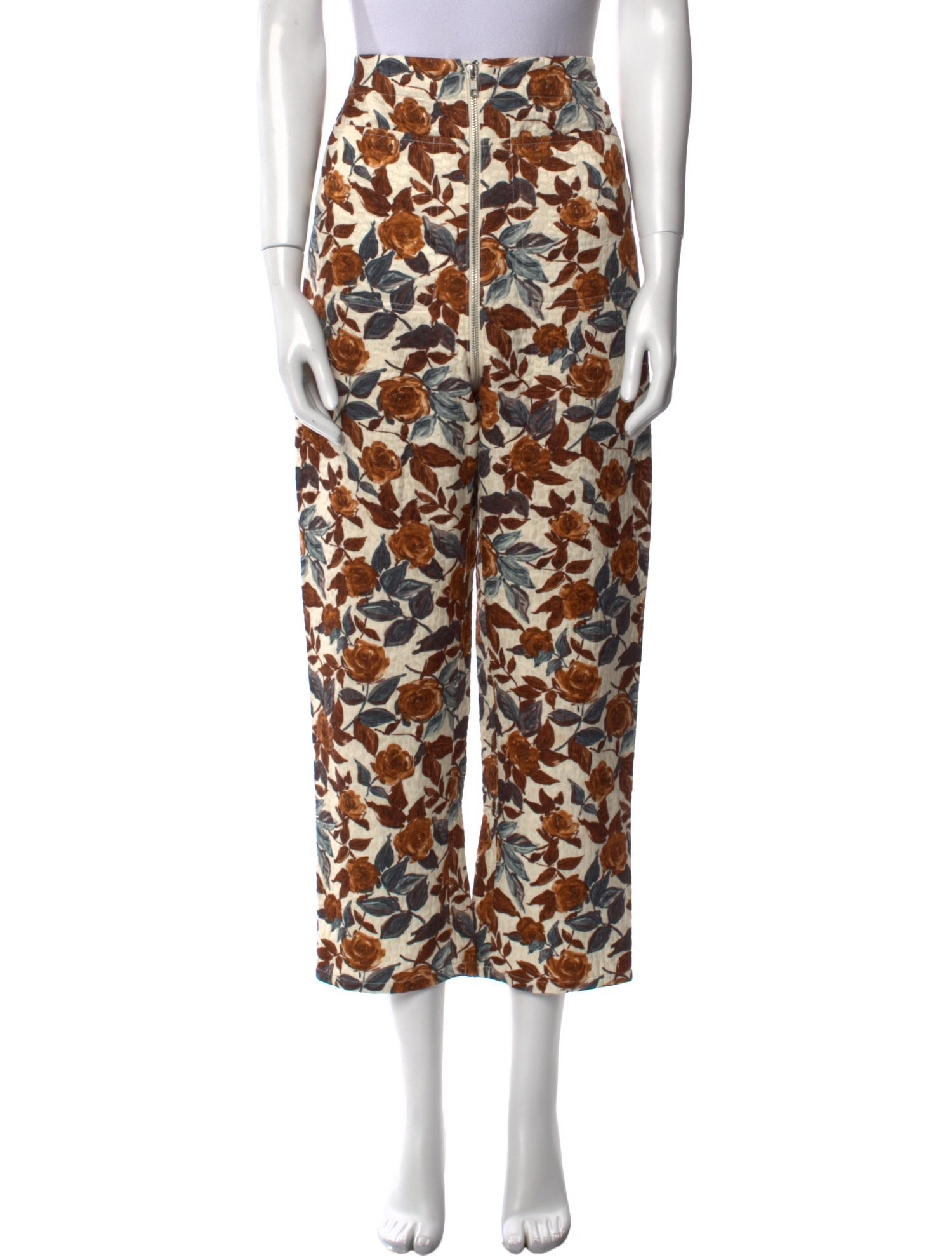 Rachel Comey Floral Print Straight Leg Pants