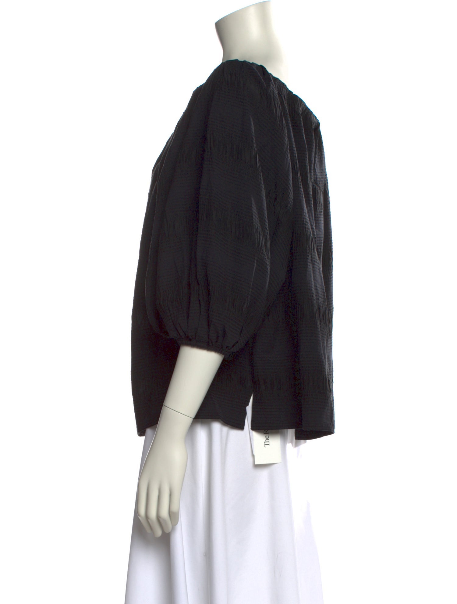 Rachel Comey Scoop Neck Three-Quarter Sleeve Blouse