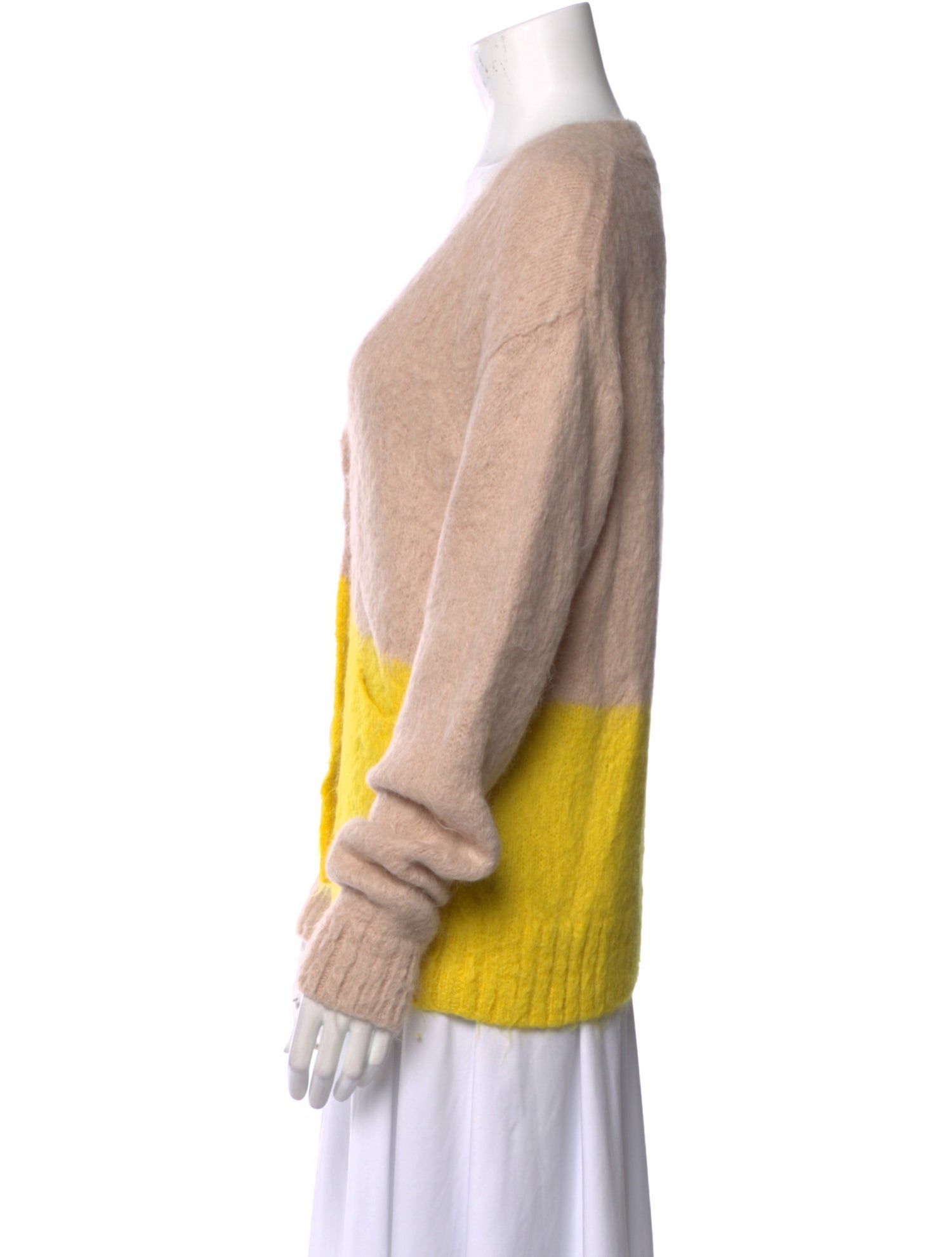 Rachel Comey Baby Alpaca Colorblock Pattern Sweater