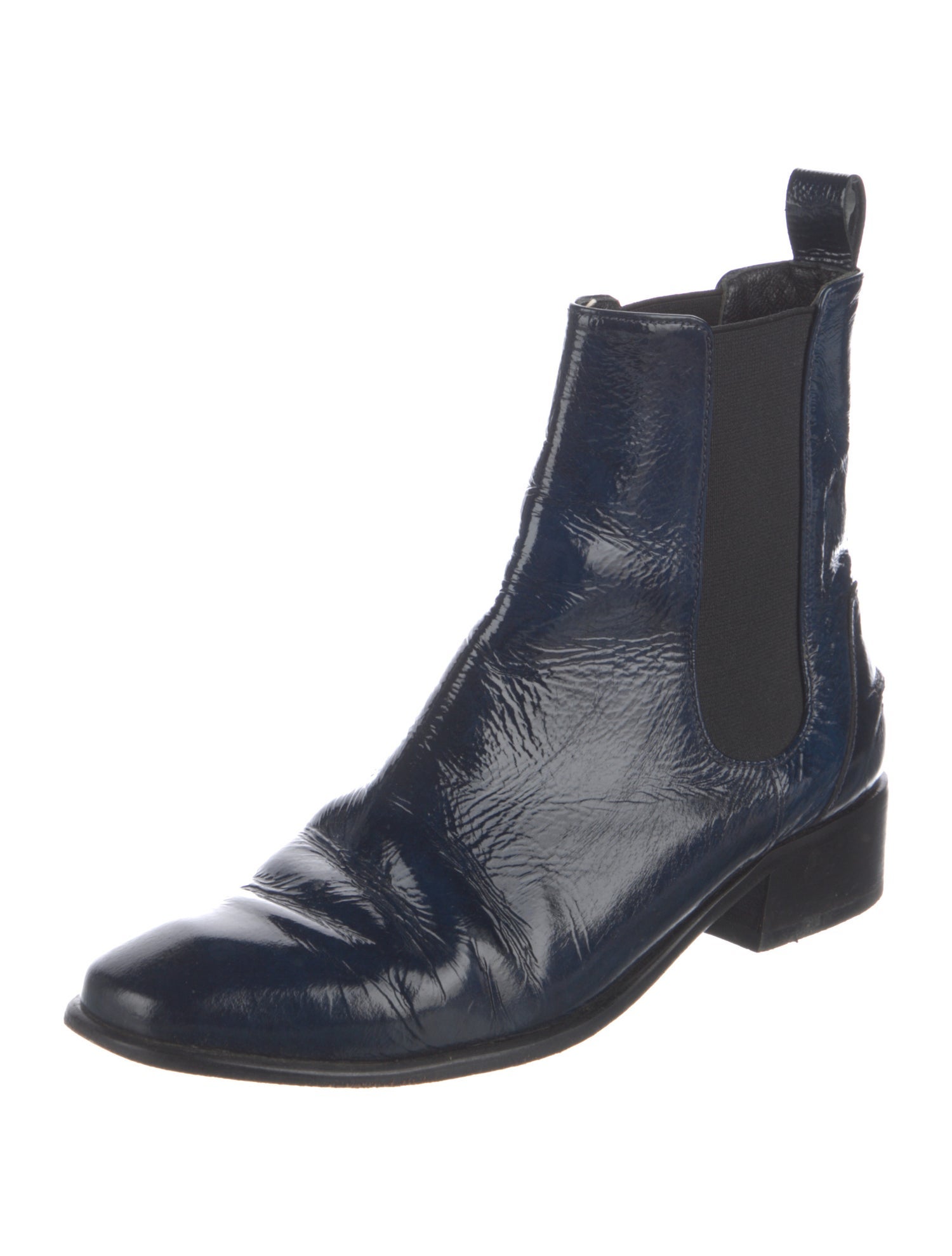 Rachel Comey Patent Leather Chelsea Boots