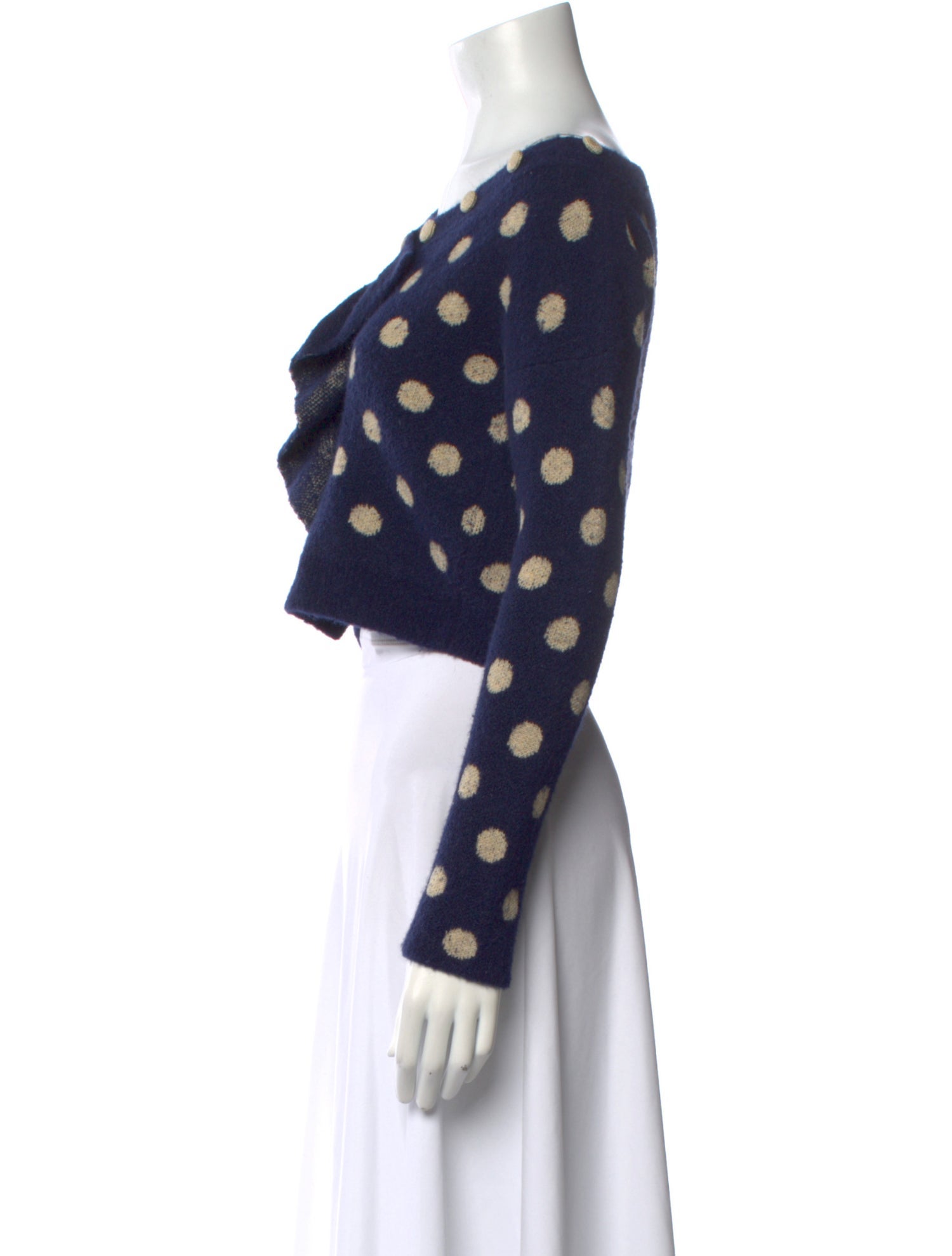 Rachel Comey Polka Dot Print Scoop Neck Sweater