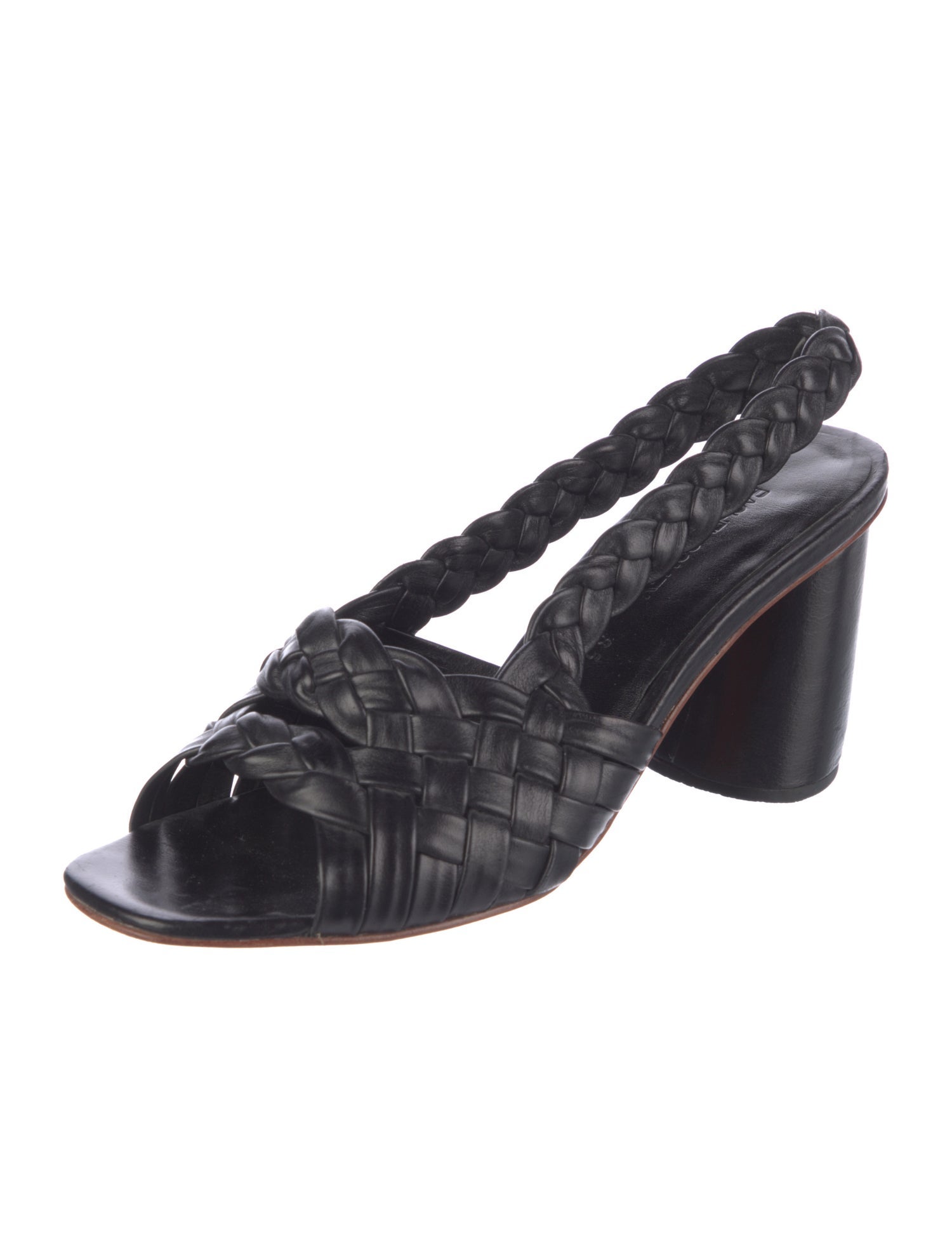 Rachel Comey Leather Braided Accents Slingback Sandals