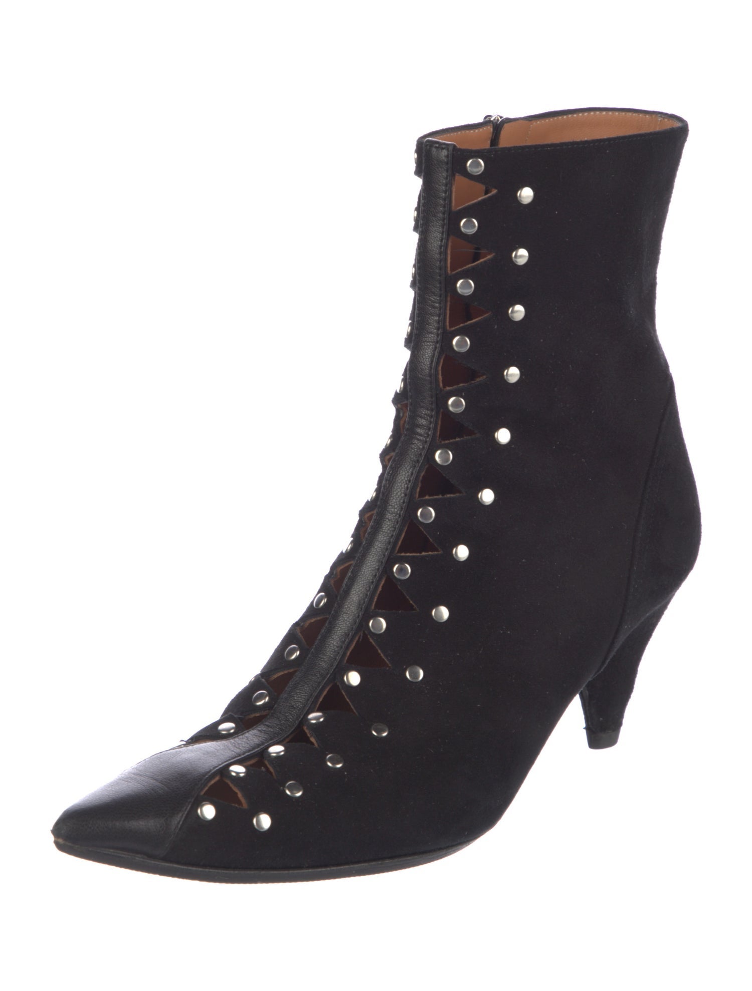 Rachel Comey Suede Cutout Accent Lace-Up Boots