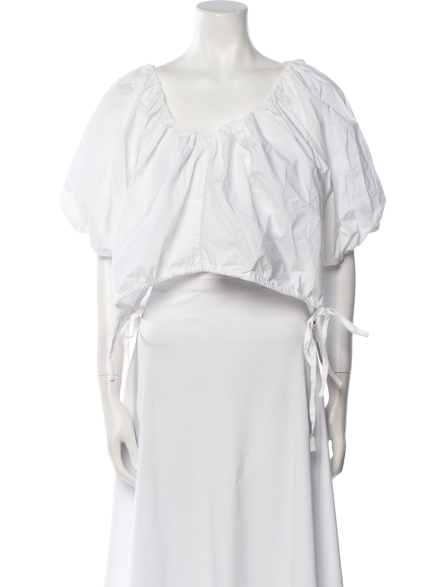 Rachel Comey V-Neck Short Sleeve Crop Top