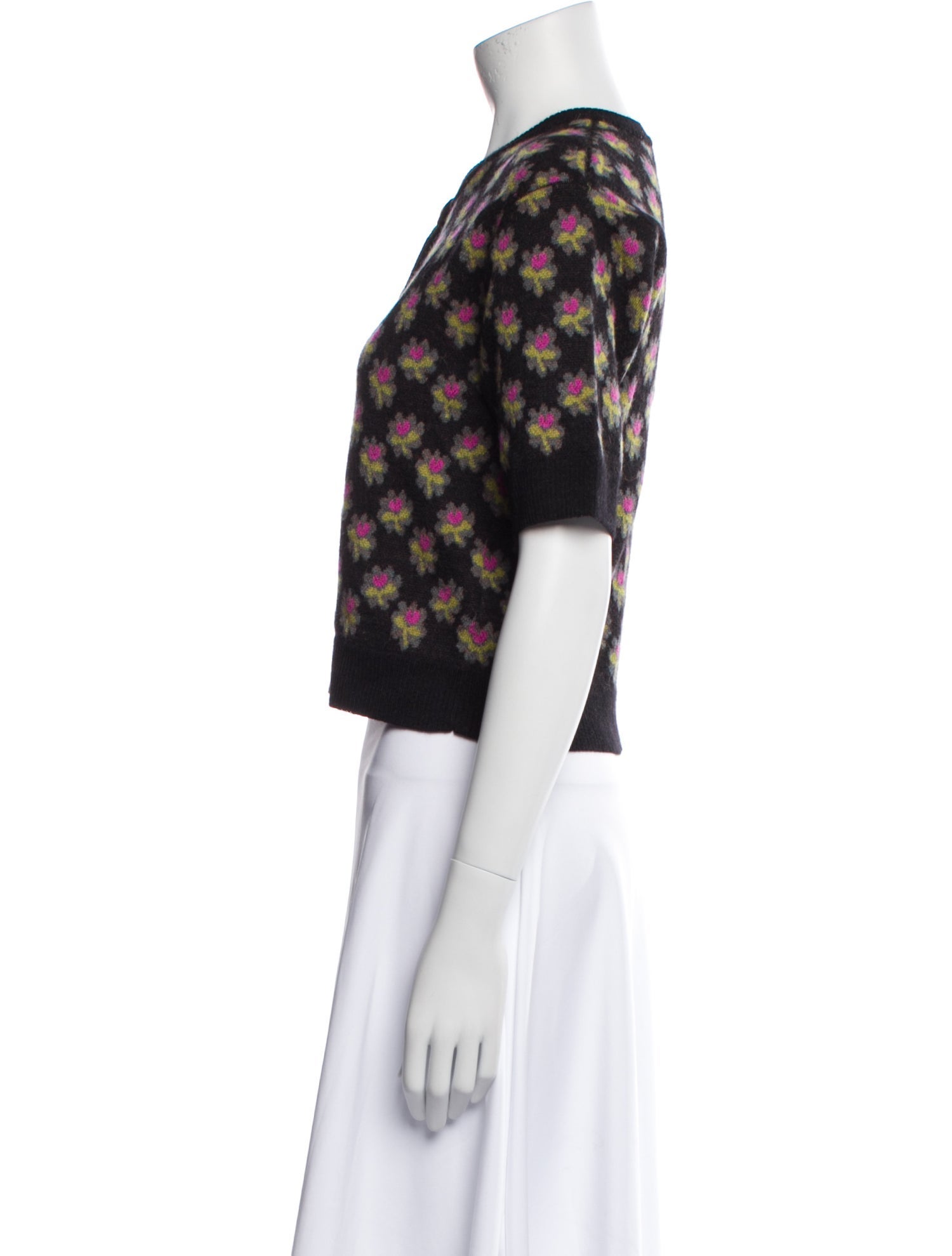 Rachel Comey Alpaca Floral Print Sweater