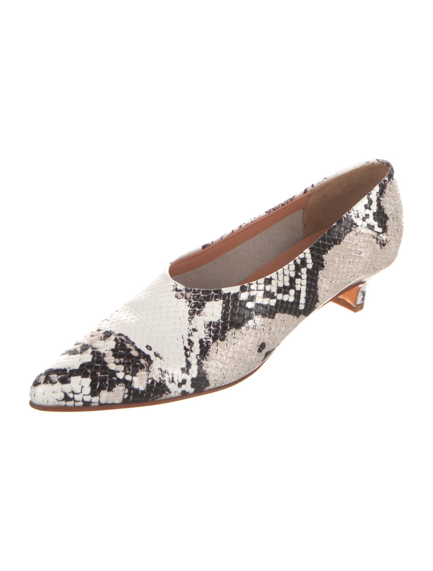 Rachel Comey Embossed Leather Animal Print Mules