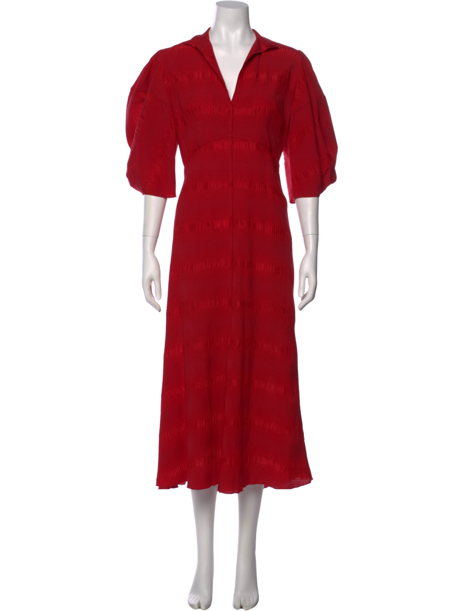 Rachel Comey V-Neck Midi Length Dress - Red Dresses, Clothing - WRACY98102 | The RealReal Rachel Comey V-Neck Midi Length Dress - Red Dresses, Clothing - WRACY98102 | The RealReal