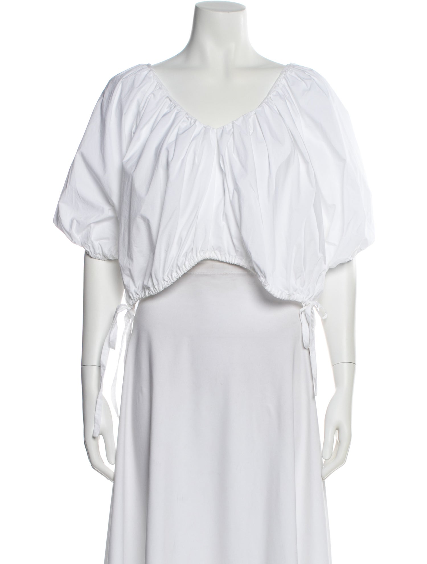 Rachel Comey V-Neck Short Sleeve Crop Top