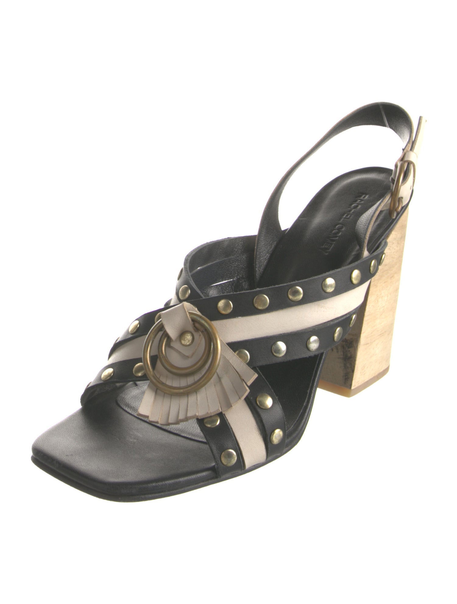 Rachel Comey Leather Studded Accents Slingback Sandals