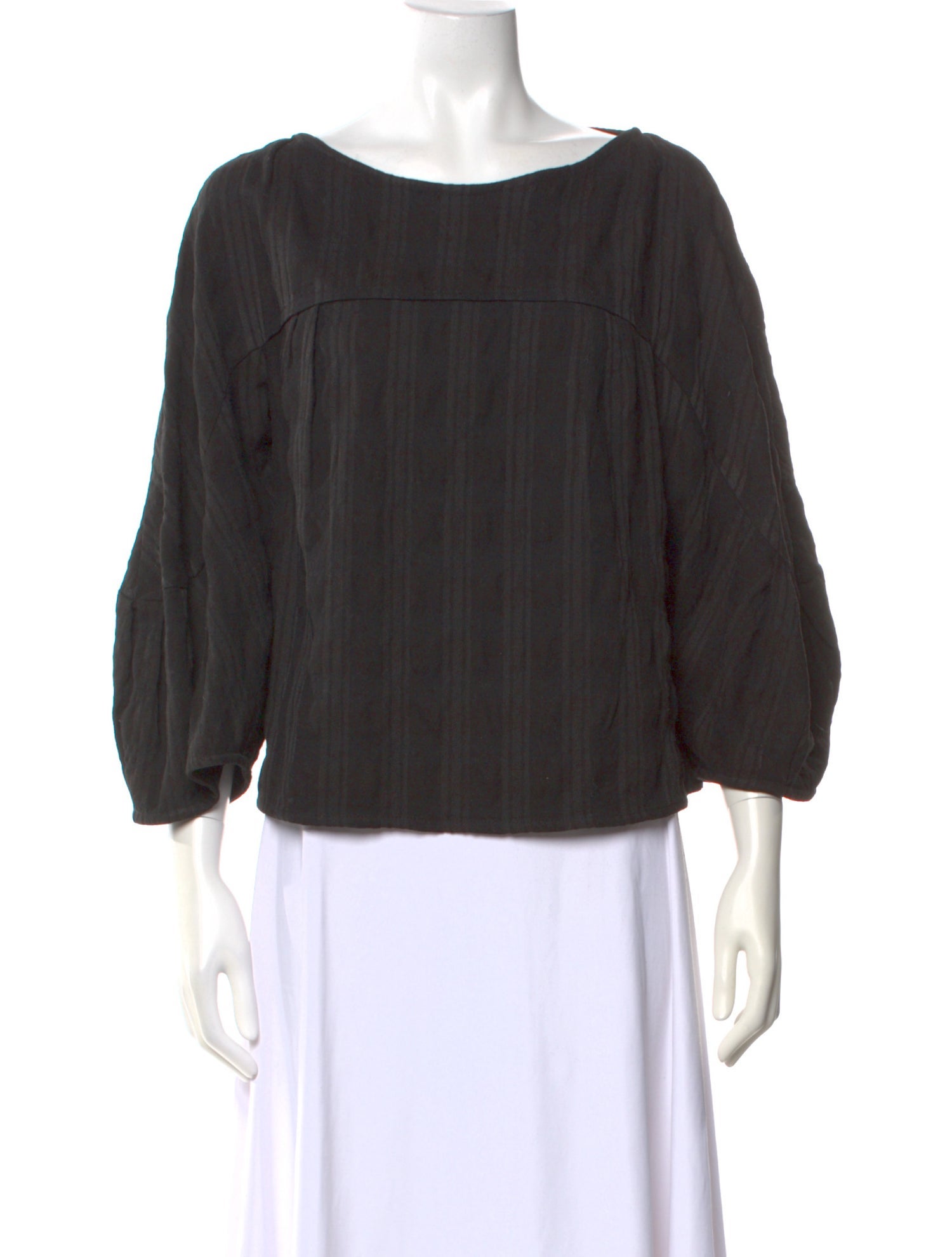 Rachel Comey Striped Bateau Neckline Top