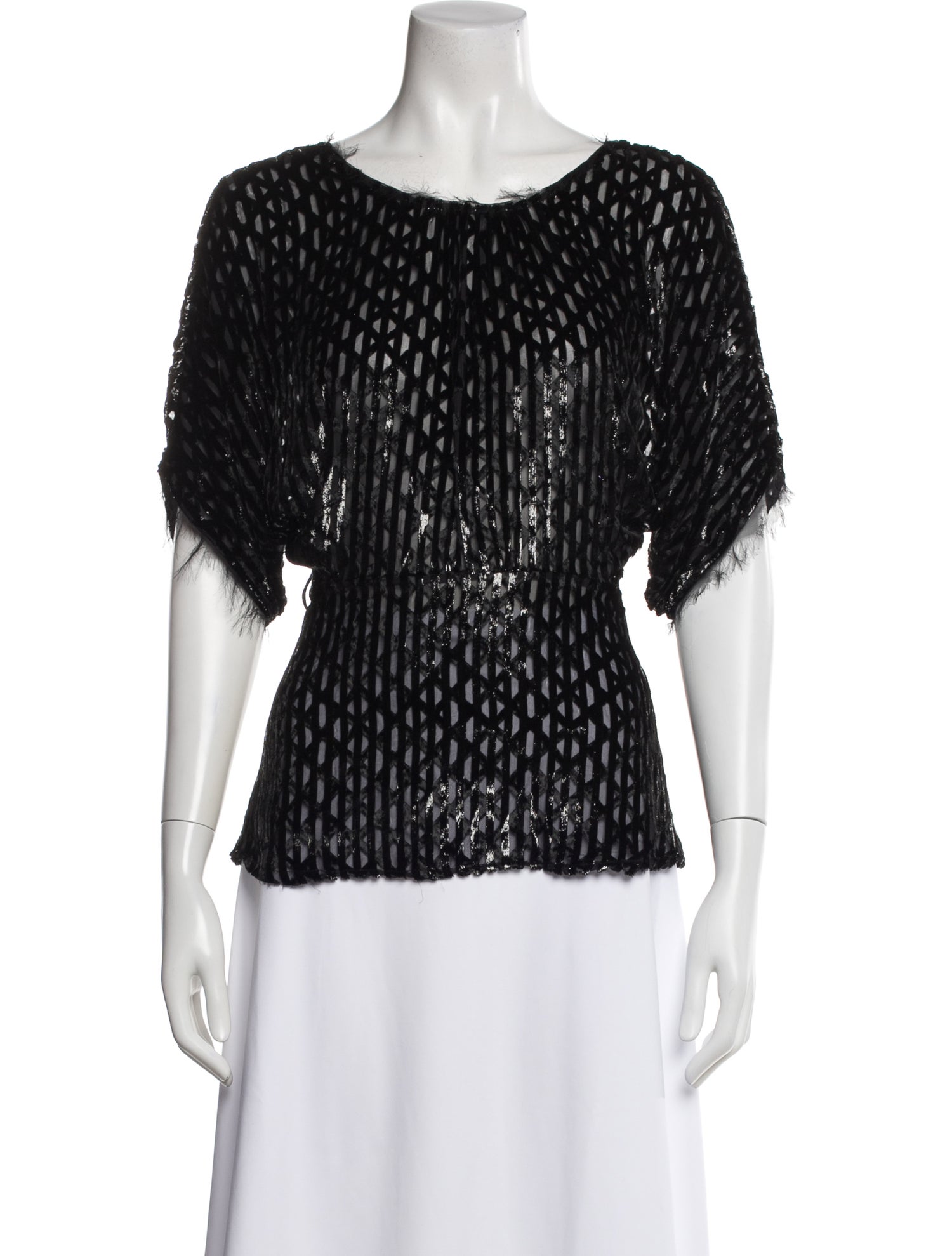 Rachel Comey Patterned Crew Neck Top