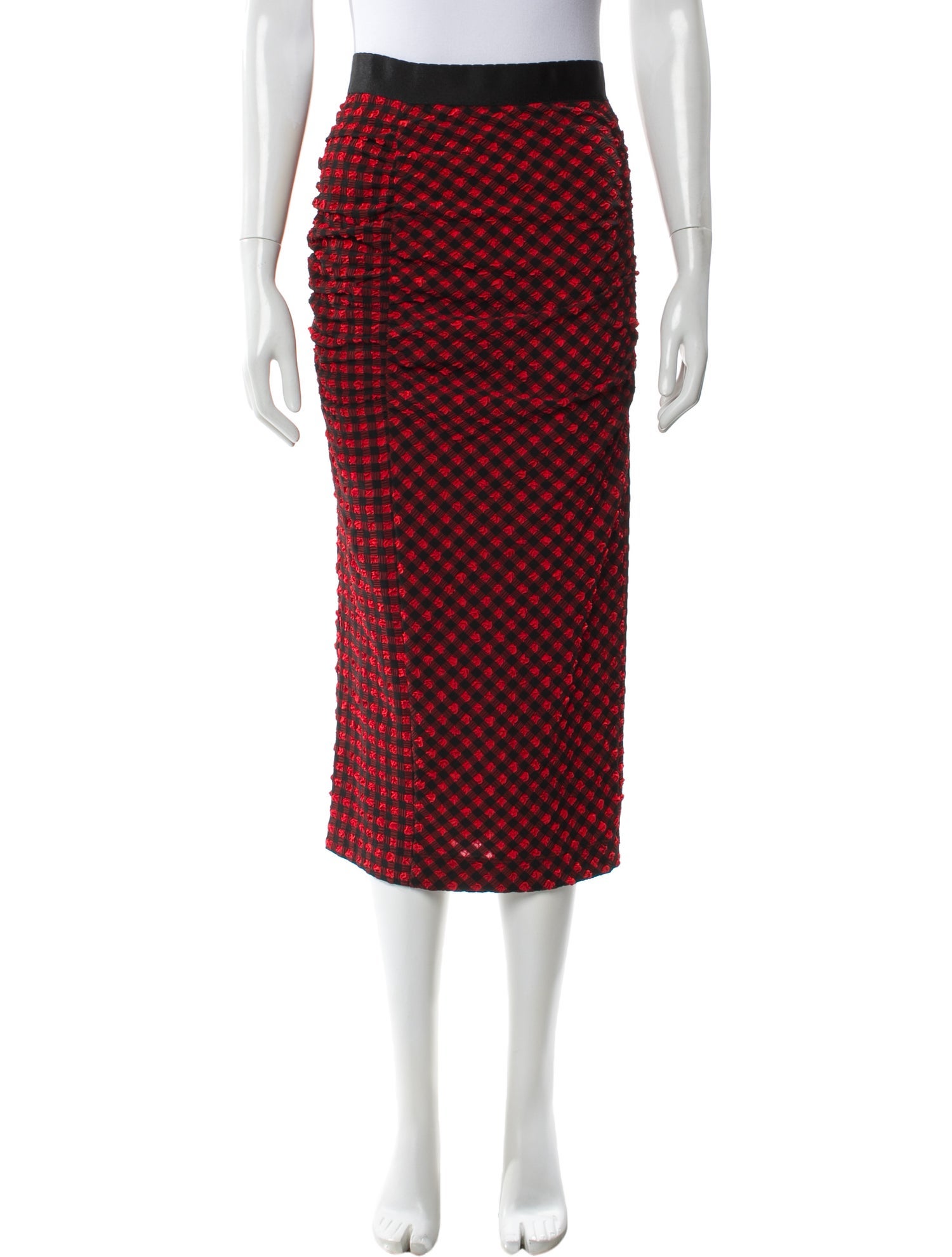 Rachel Comey Plaid Print Midi Length Skirt