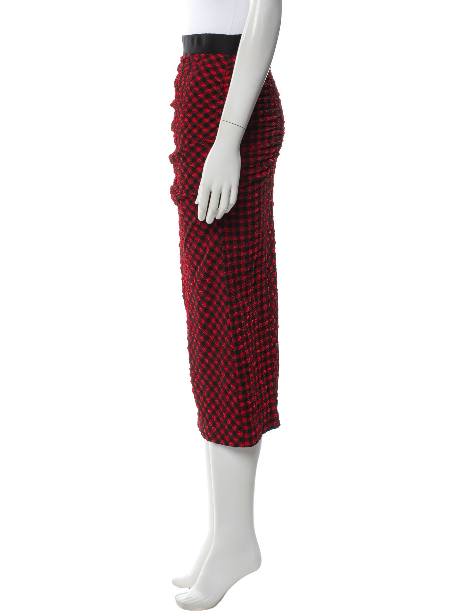 Rachel Comey Plaid Print Midi Length Skirt