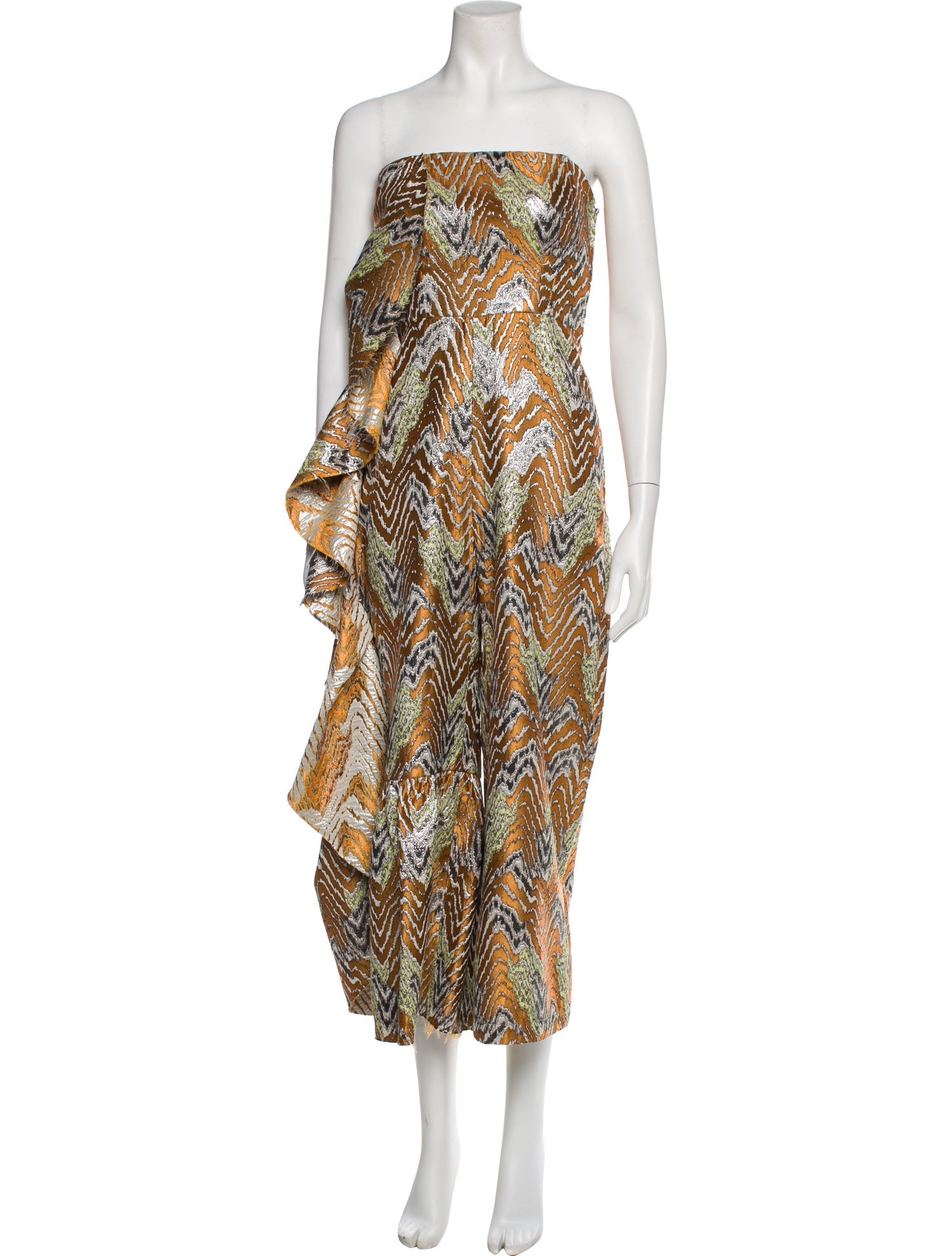 Rachel Comey Printed Strapless Jumpsuit