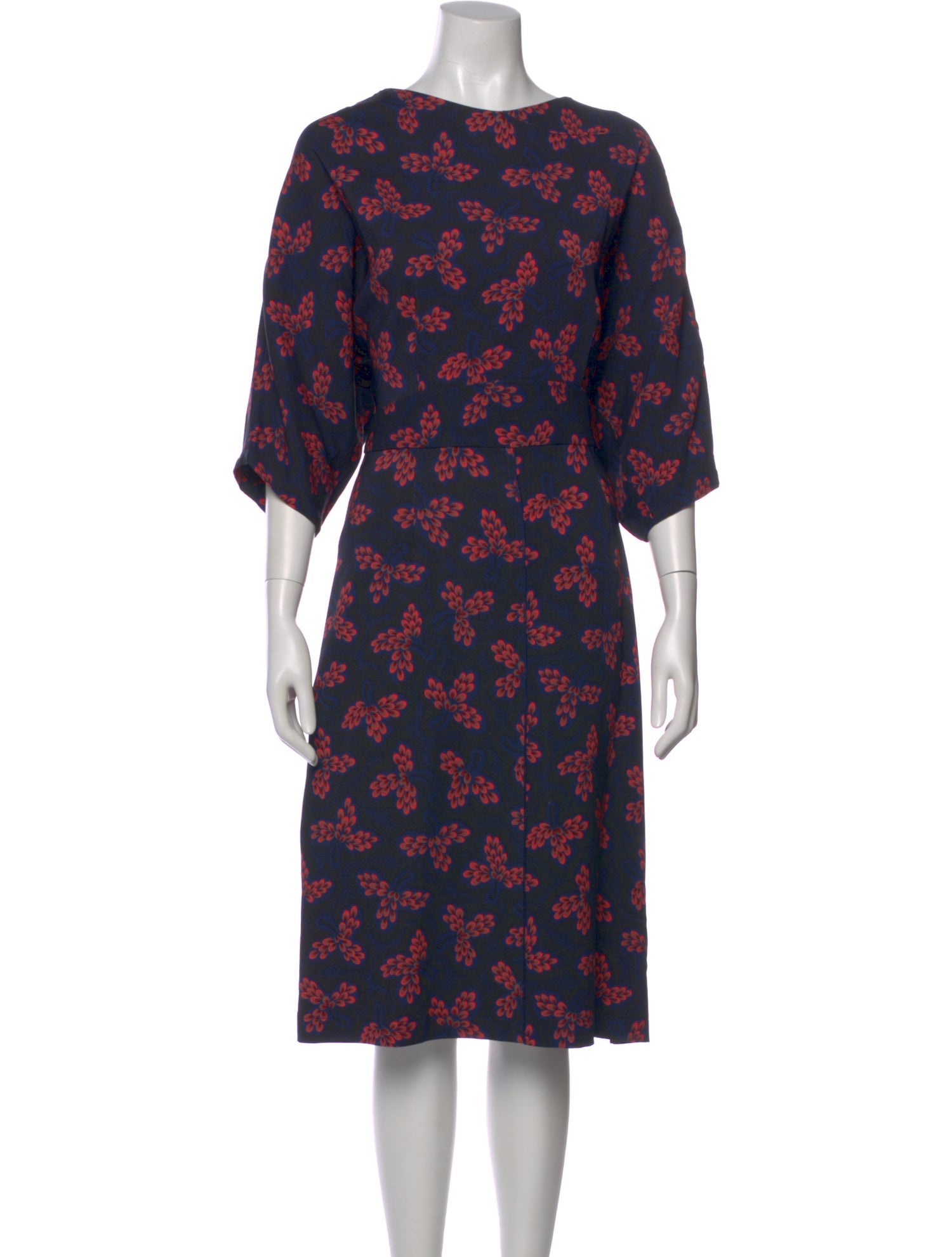 Rachel Comey Floral Print Midi Length Dress