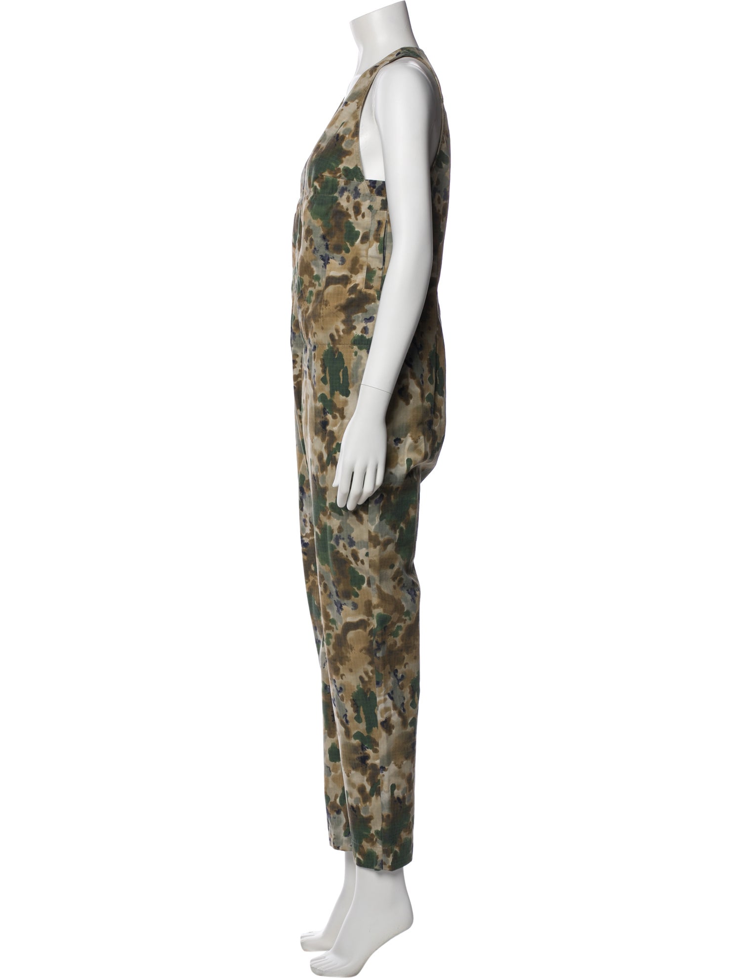 Rachel Comey Camouflage Print V-Neck Jumpsuit