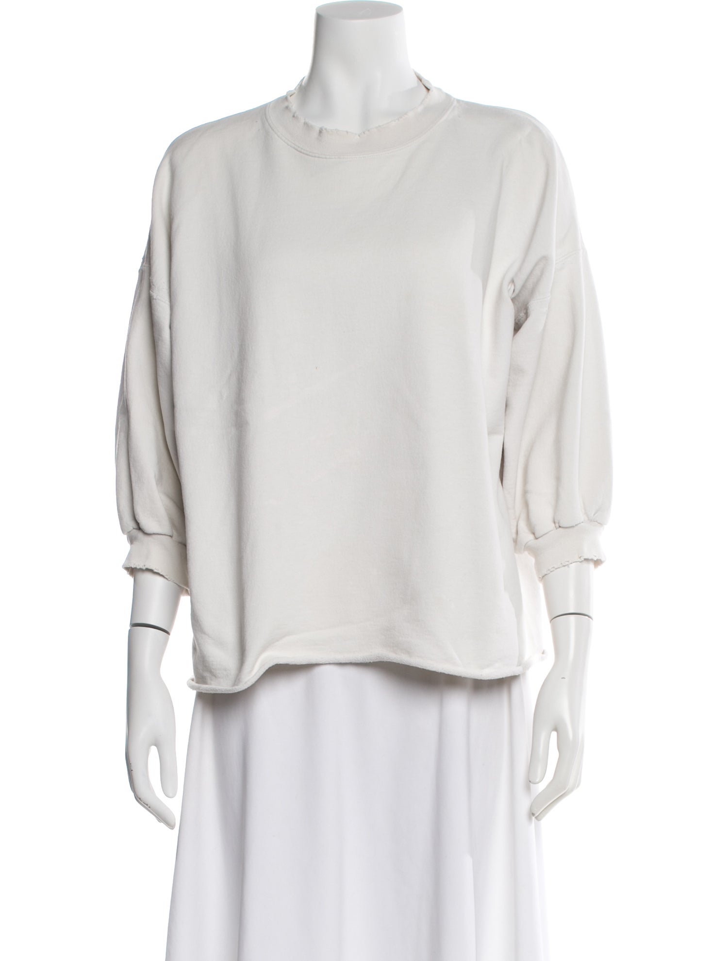 Rachel Comey Crew Neck Three-Quarter Sleeve Sweatshirt