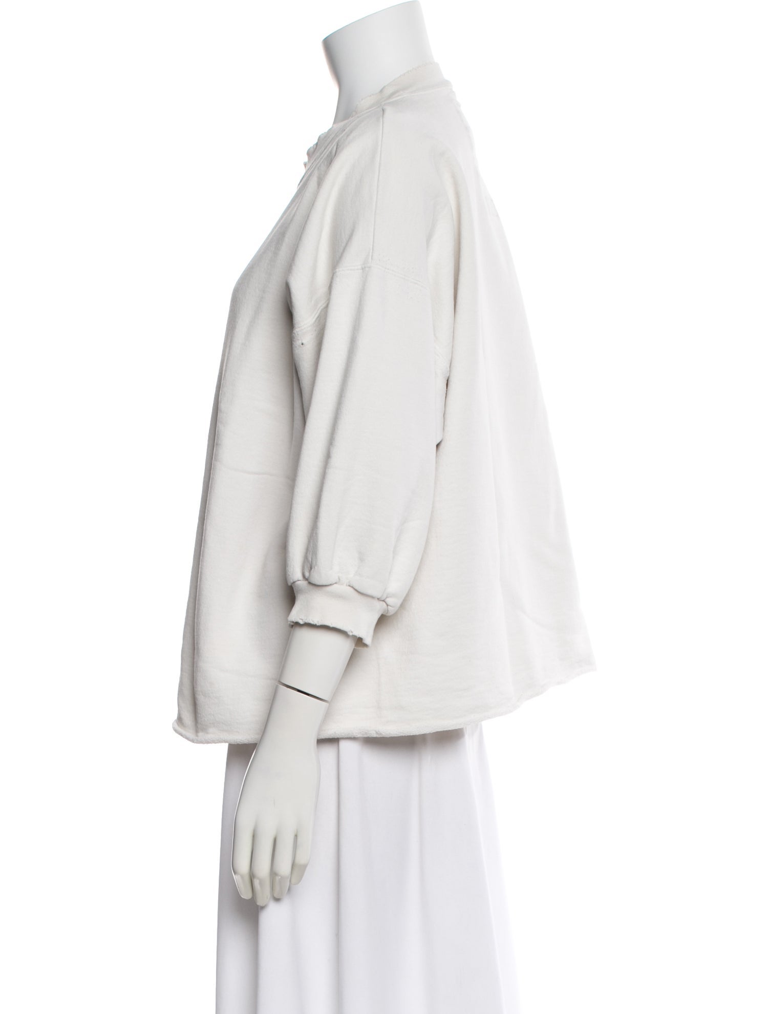 Rachel Comey Crew Neck Three-Quarter Sleeve Sweatshirt