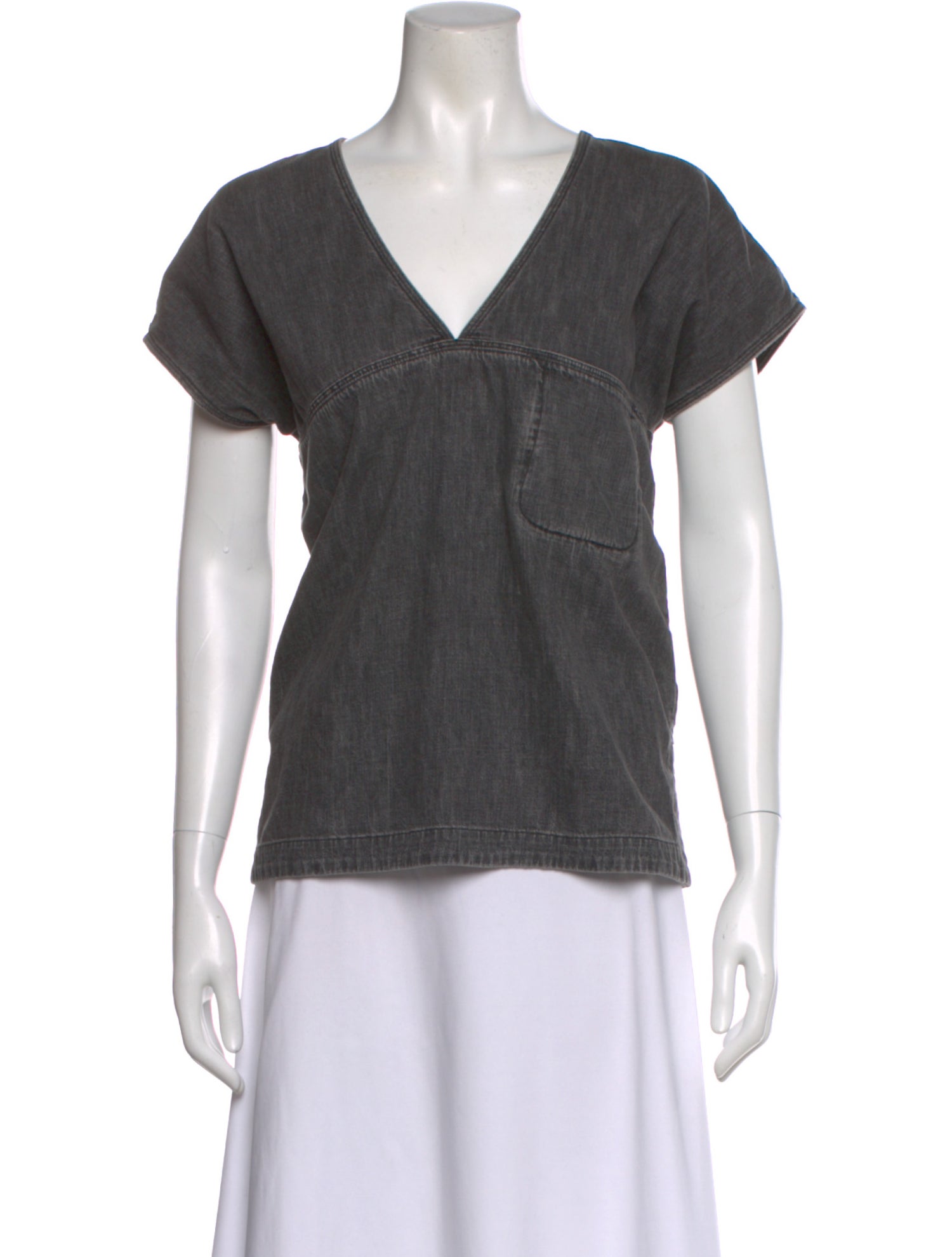 Rachel Comey V-Neck Short Sleeve Top