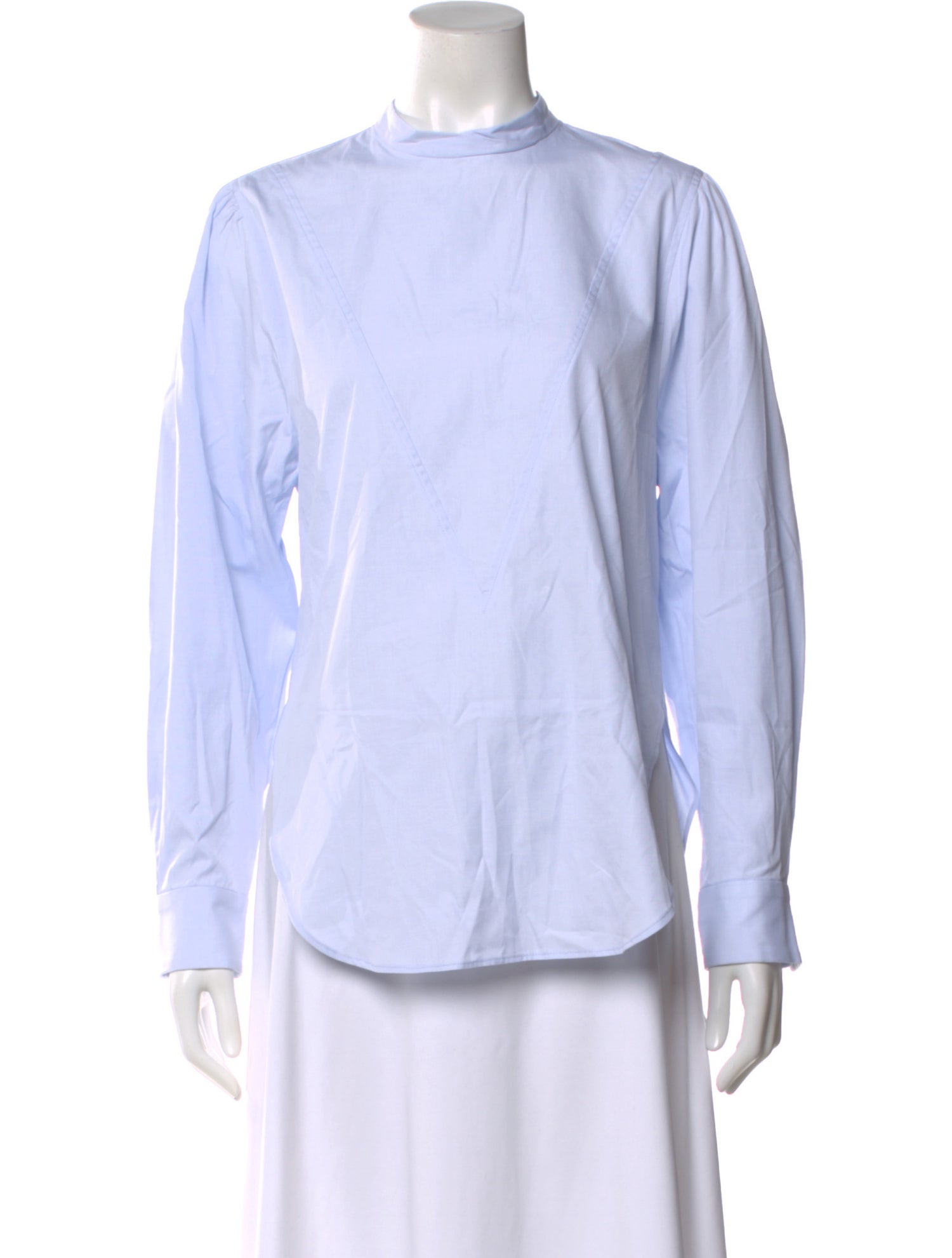 Rachel Comey Mock Neck Long Sleeve Blouse