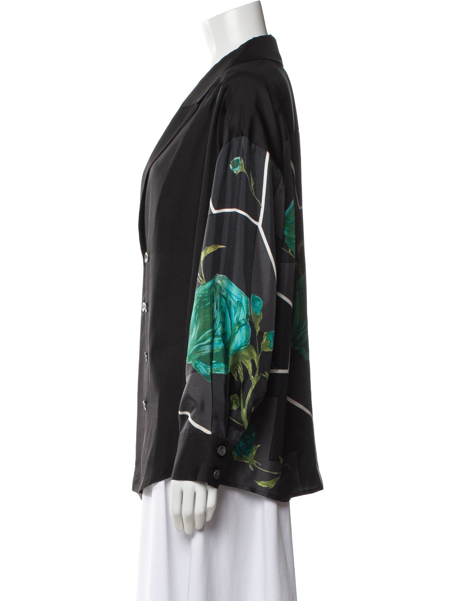 Rachel Comey Silk Floral Print Blouse