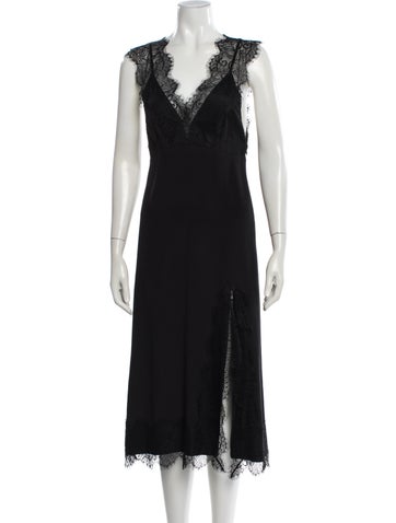 Pre-owned Rachel Comey Nylon Midi Length Dress In Black