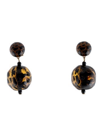 Pre-owned Rachel Comey Resin Gumdrop Earrings In Multi