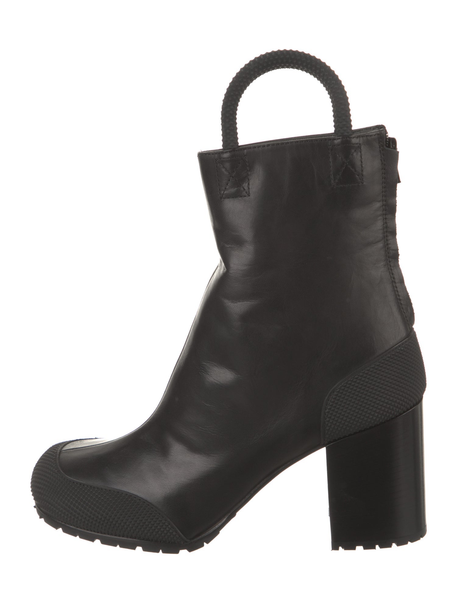 Random Identities Leather Boots - Black Boots, Shoes