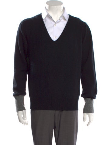 Random Identities Sweaters V-Neck Long Sleeve Pullover XS