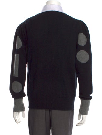 Random Identities V-Neck Long Sleeve Pullover