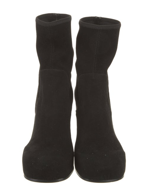 Random Identities Velvet Sock Boots